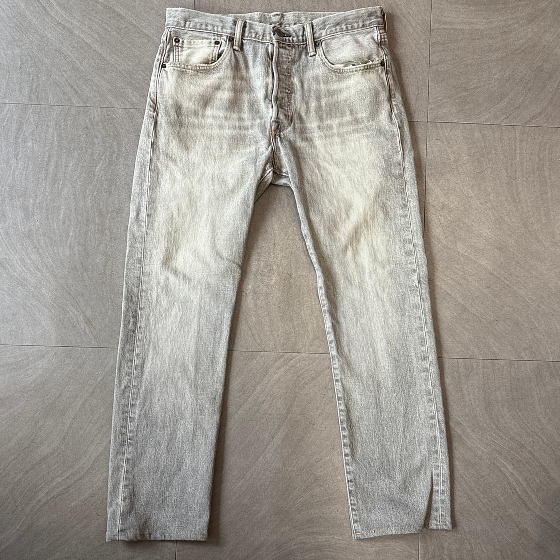 리바이스 정품 501 라이트그레이 데님 팬츠 상품이미지1