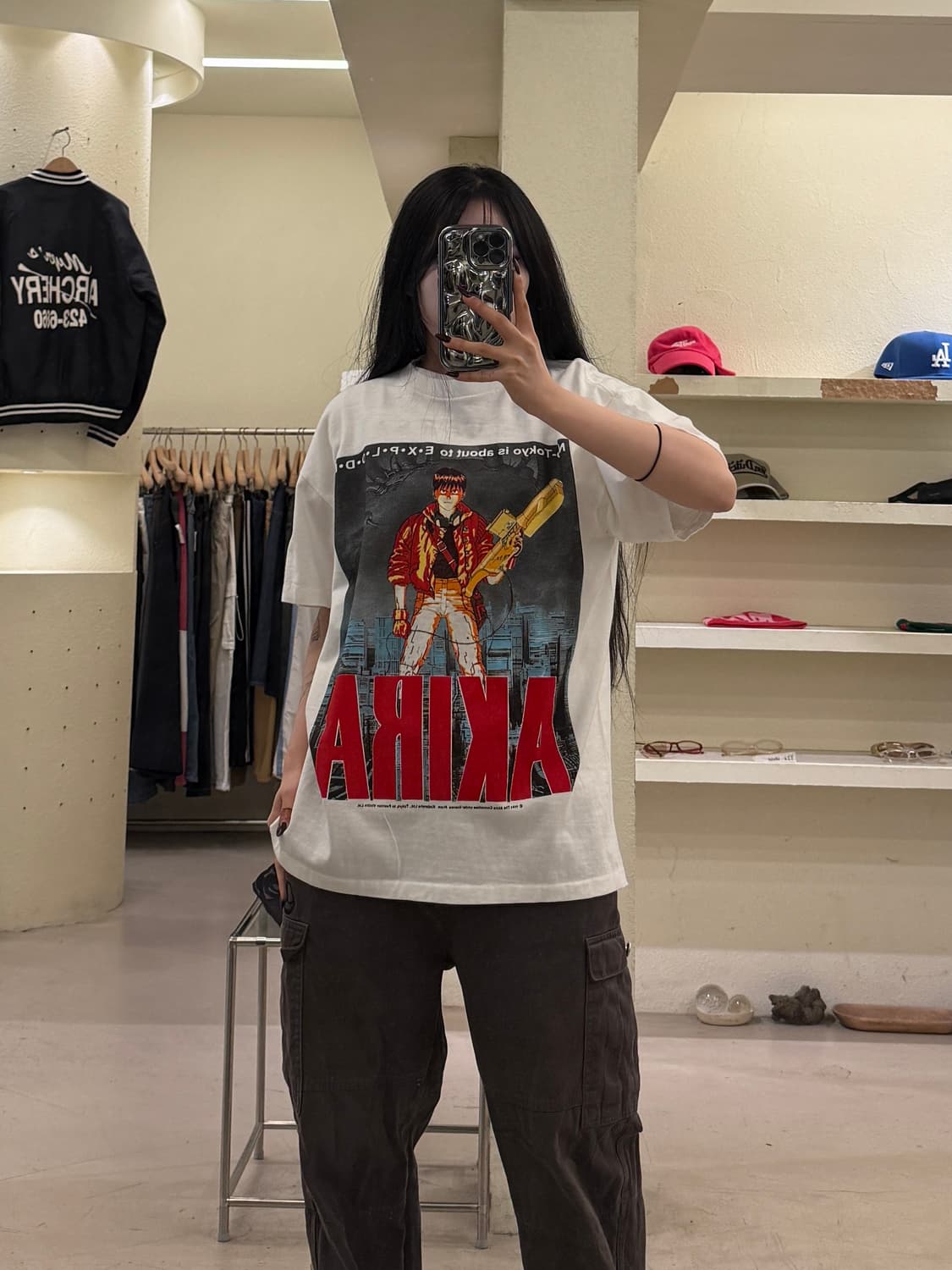 빈티지 아키라 포스터 프린팅 반팔 티셔츠 U1580 상품이미지1