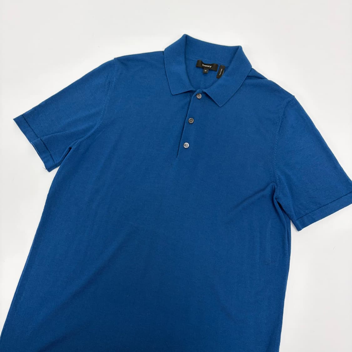 Theory 띠어리 블루 카라 반팔 티셔츠 상품이미지3