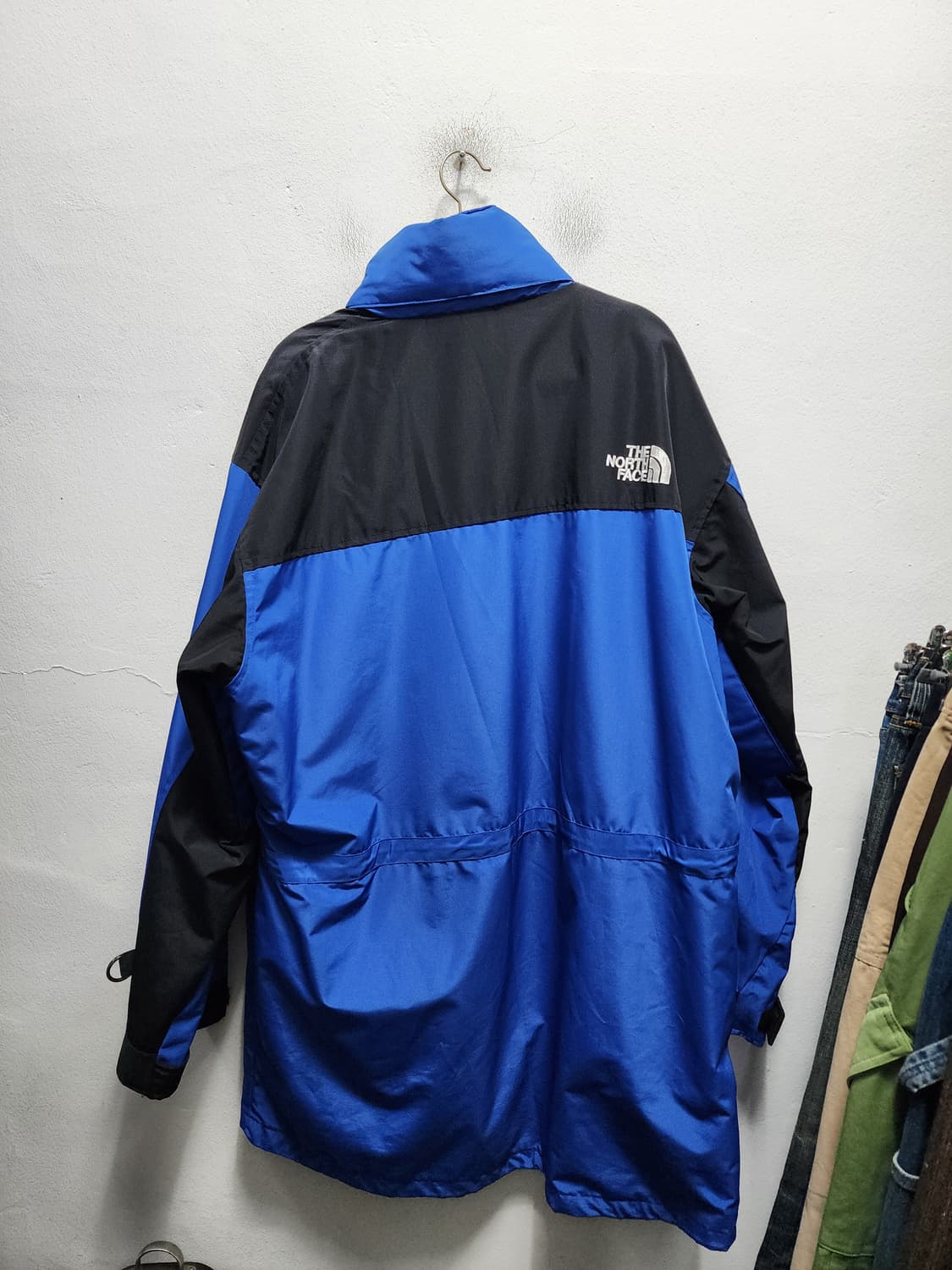 (빅사이즈) 90s 노스페이스 고어텍스 블루 블랙 바람막이 XXL 상품이미지2
