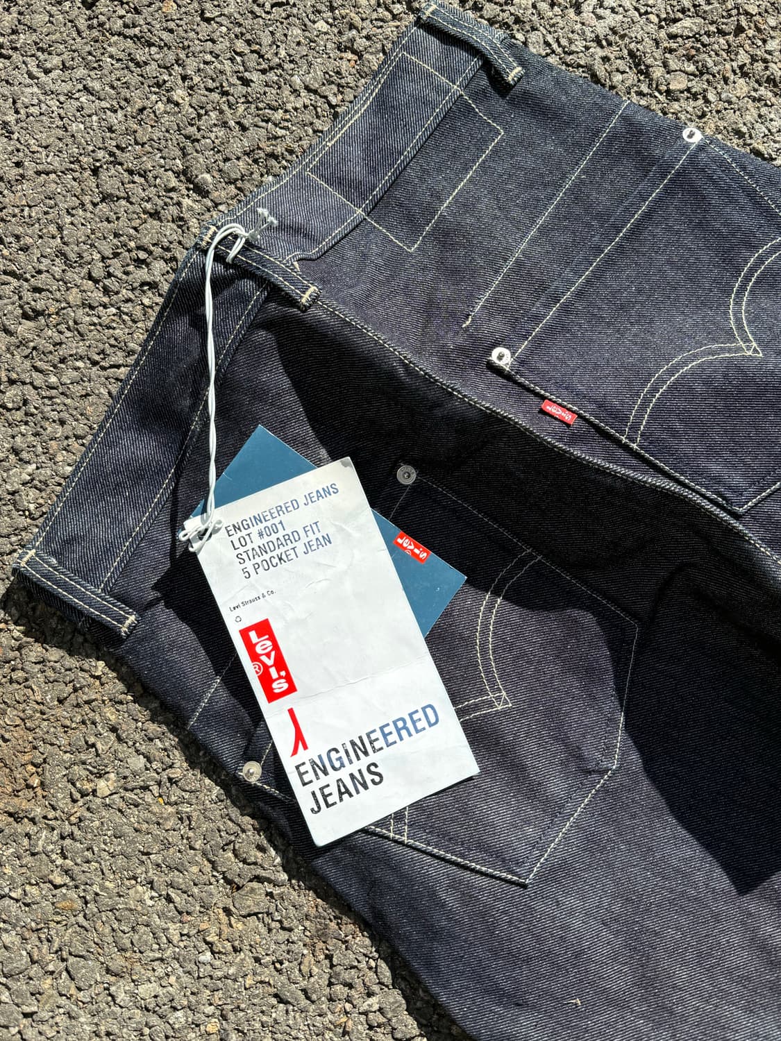 🇺🇸 00s USA 리바이스 엔지니어드 커브드 데님 팬츠 데드스탁 상품이미지3