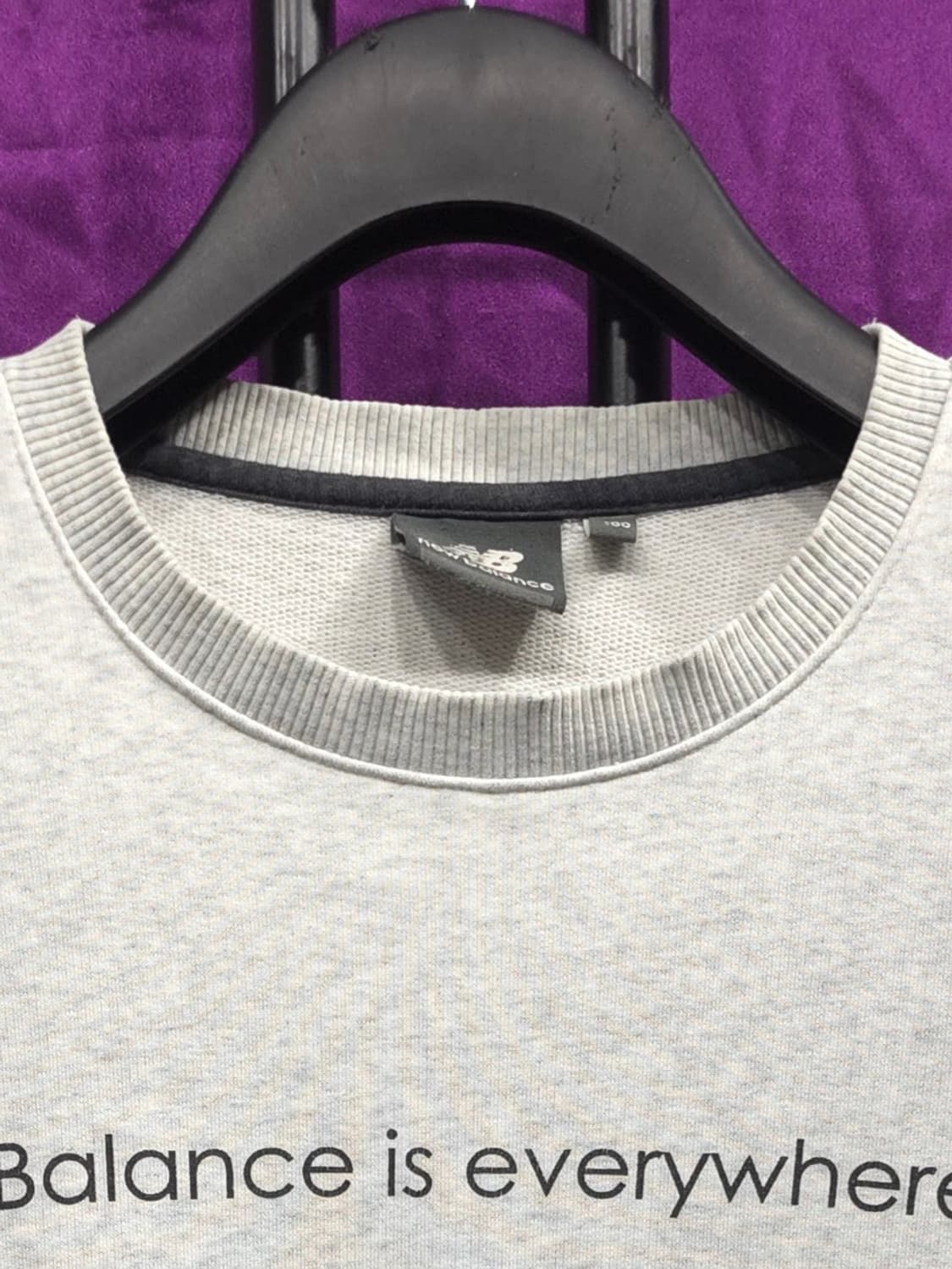 뉴발란스 574 레터링 맨투맨 100 상품이미지3