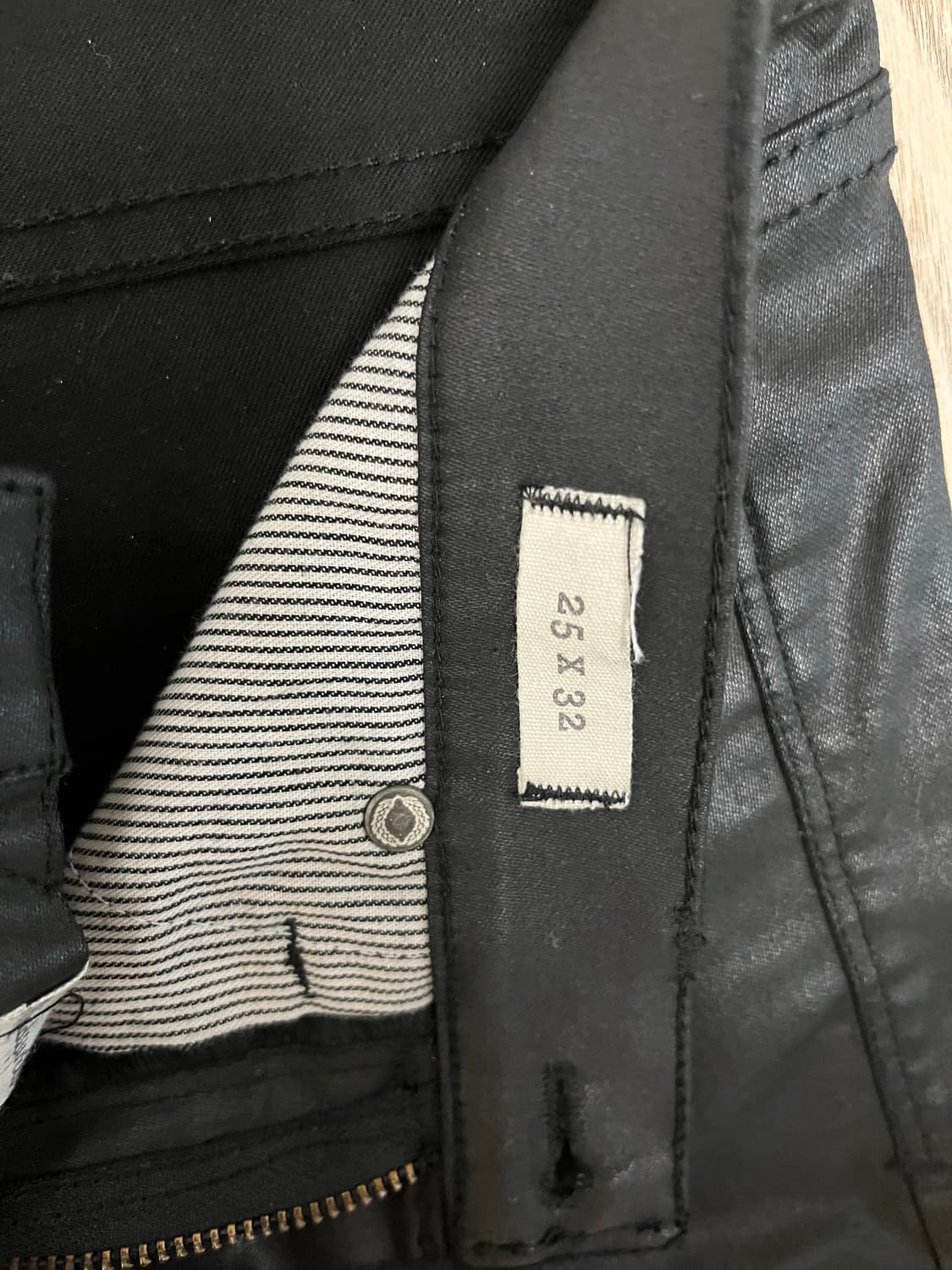 블랙 스키니 코팅진 상품이미지3