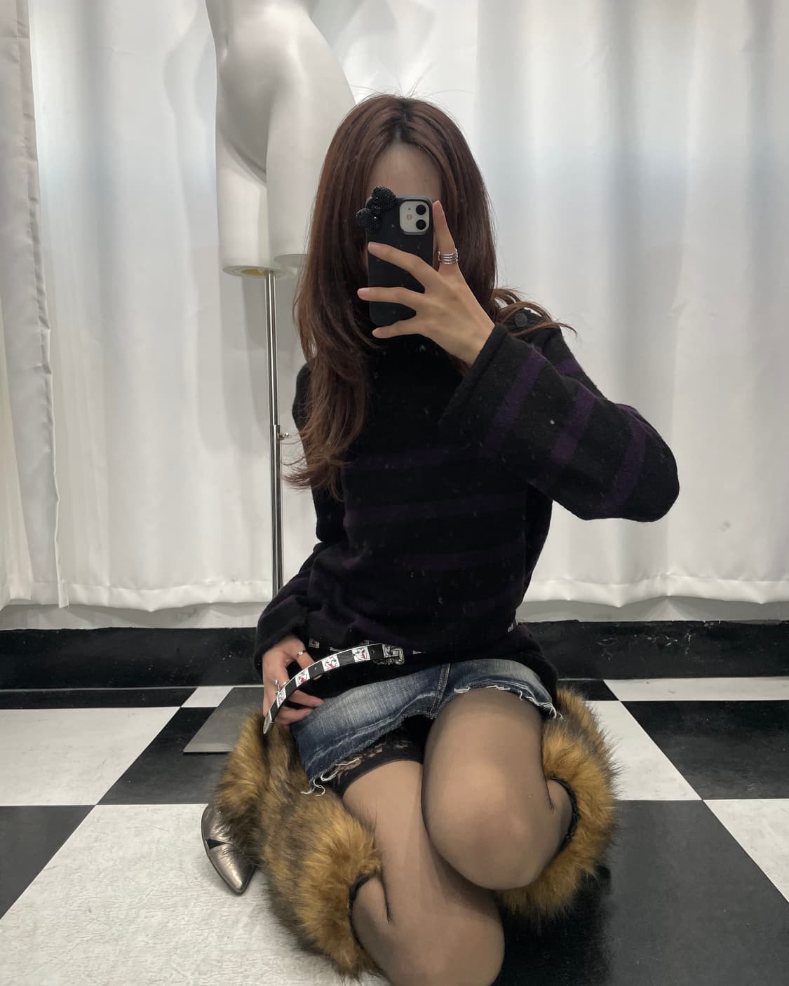 🎸블랙 스트라이프 니트🎸 상품이미지2