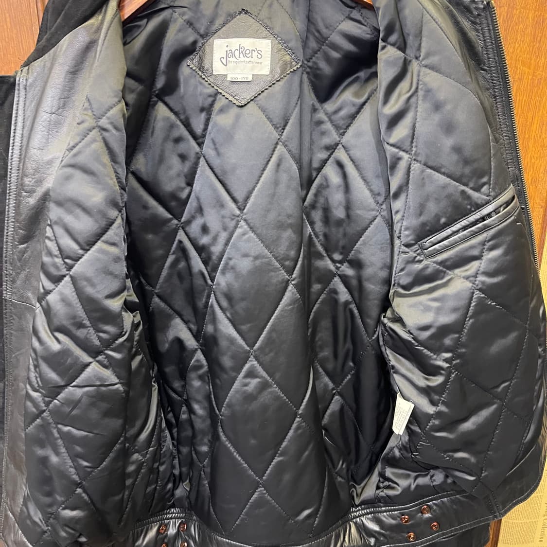 90's Vintage leather jacket 상품이미지8