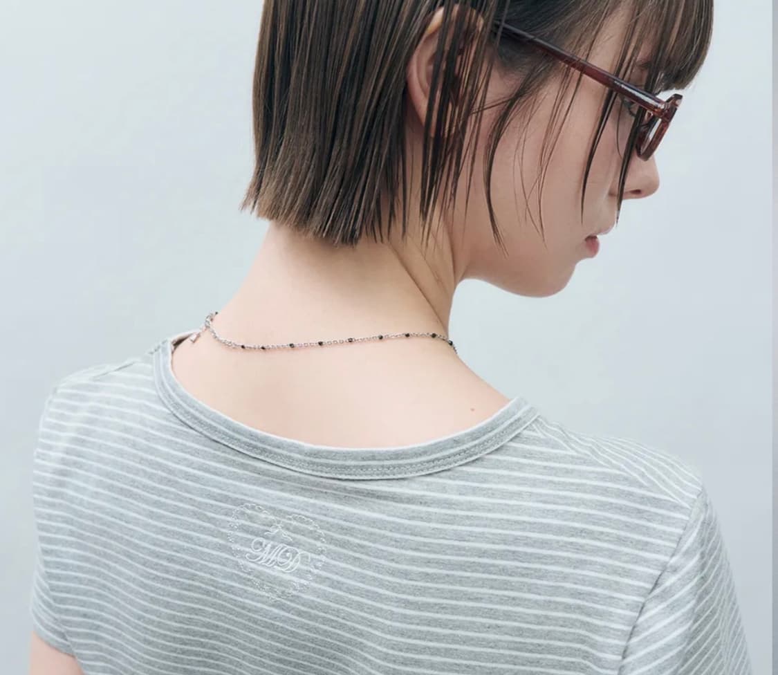 몽돌 스트라이프 프릴 반팔티 상품이미지3