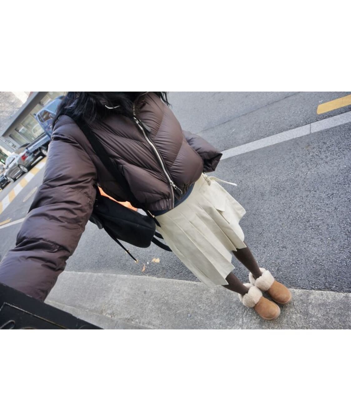 덕다운 브라운 숏패딩 상품이미지2