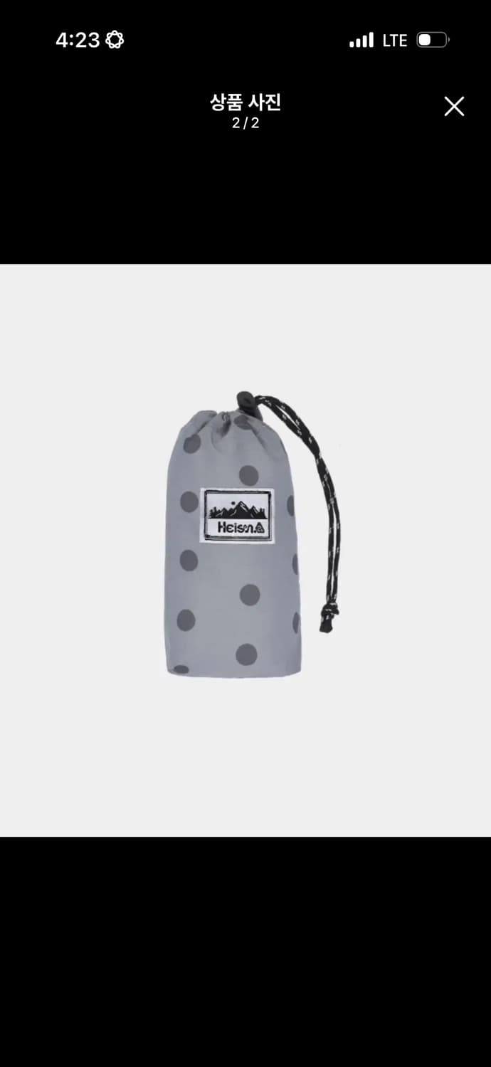 [새상품] 하이산 도트 백팩 (챠콜/ 그레이) 상품이미지2