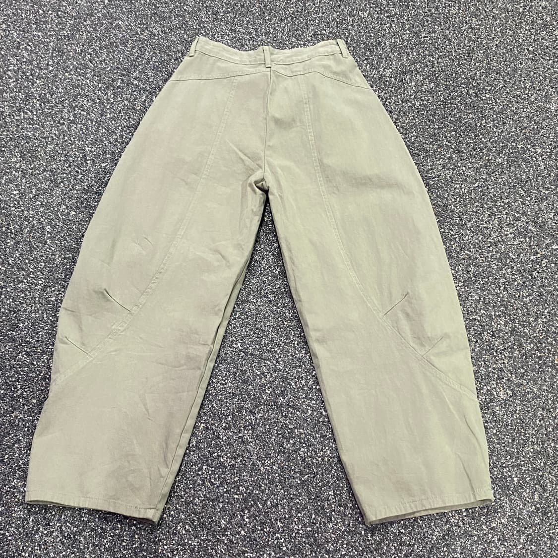 빈티지 카키 와이드 벌룬팬츠 B3066 상품이미지4