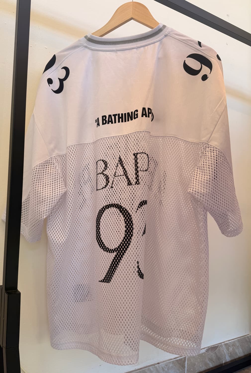 베이프(BAPE) 풋볼저지 화이트 상품이미지2