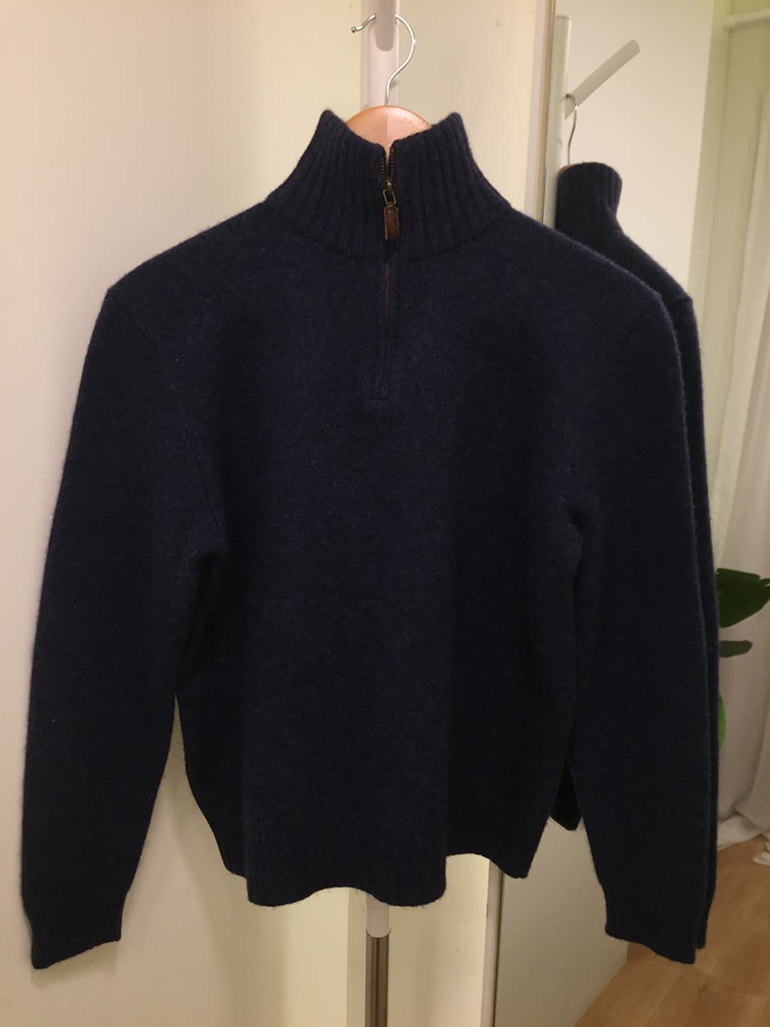 여성 폴로 니트 반집업 100 상품이미지2