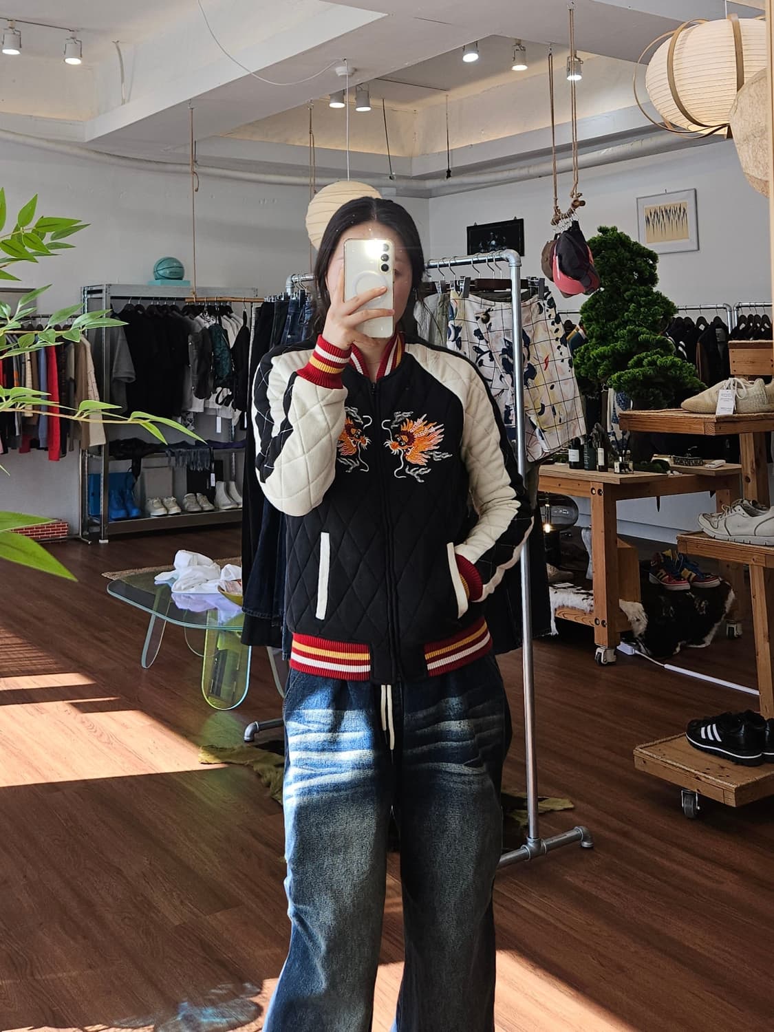 데님앤서플라이 랄프로렌 퀼티드 자수 드래곤 자켓 상품이미지7