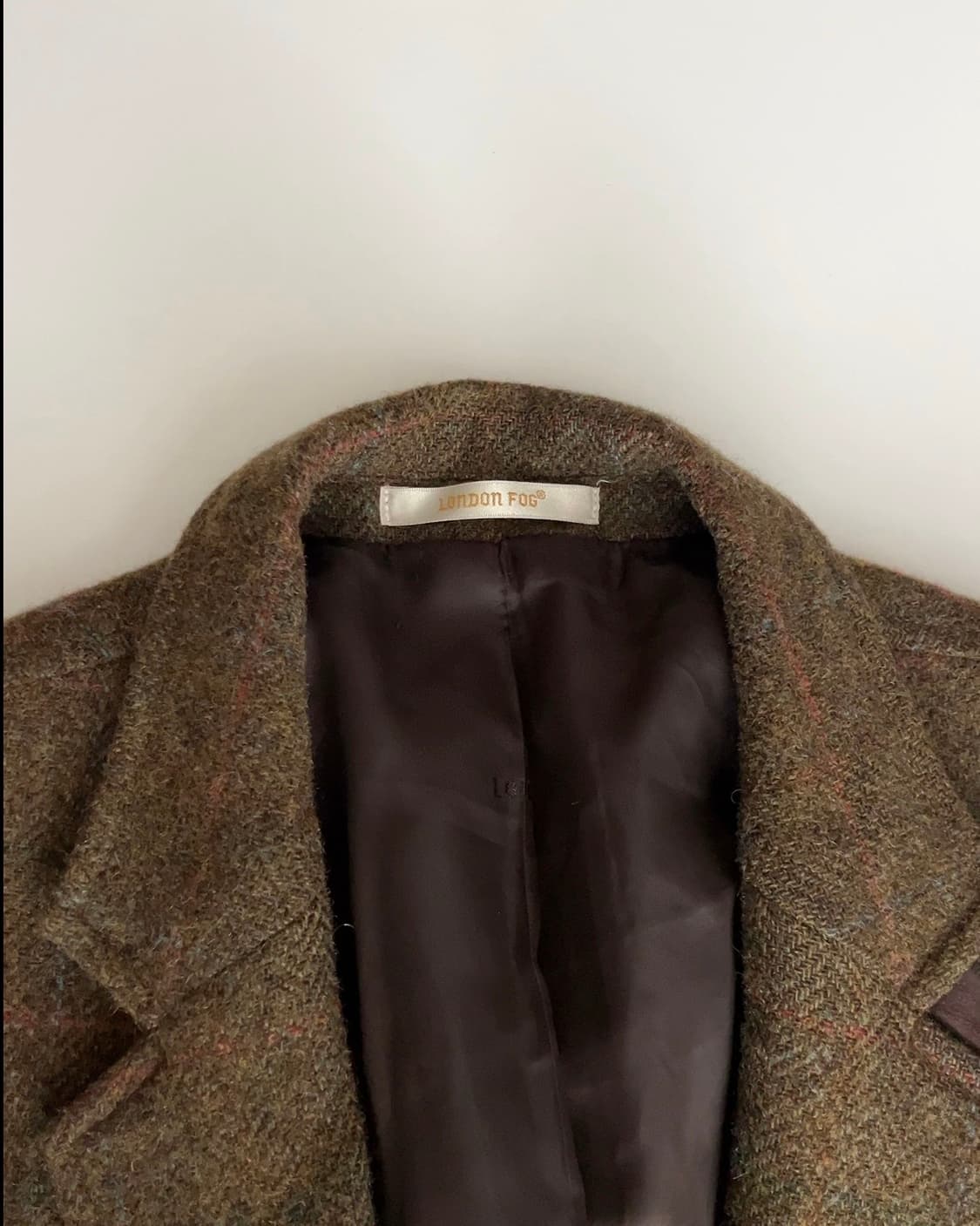 런던포그 체크 울 자켓 100 상품이미지7