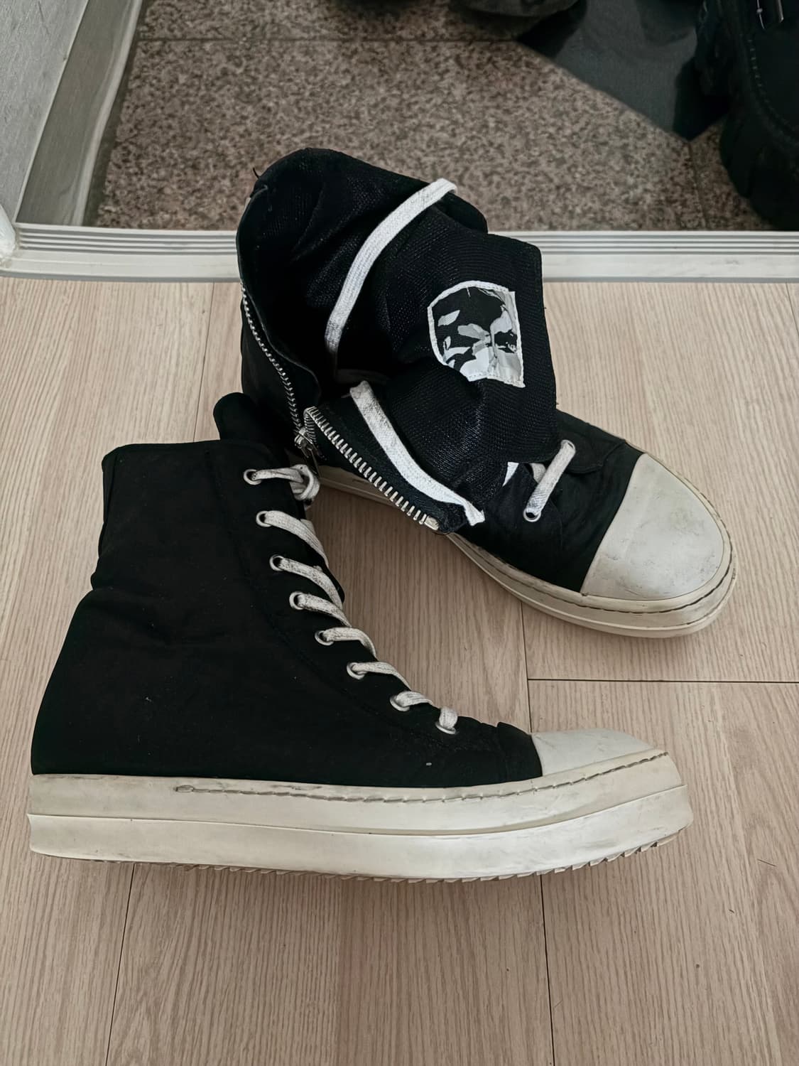 릭오웬스 나일론 라몬즈 40.5 박스포함 상품이미지1