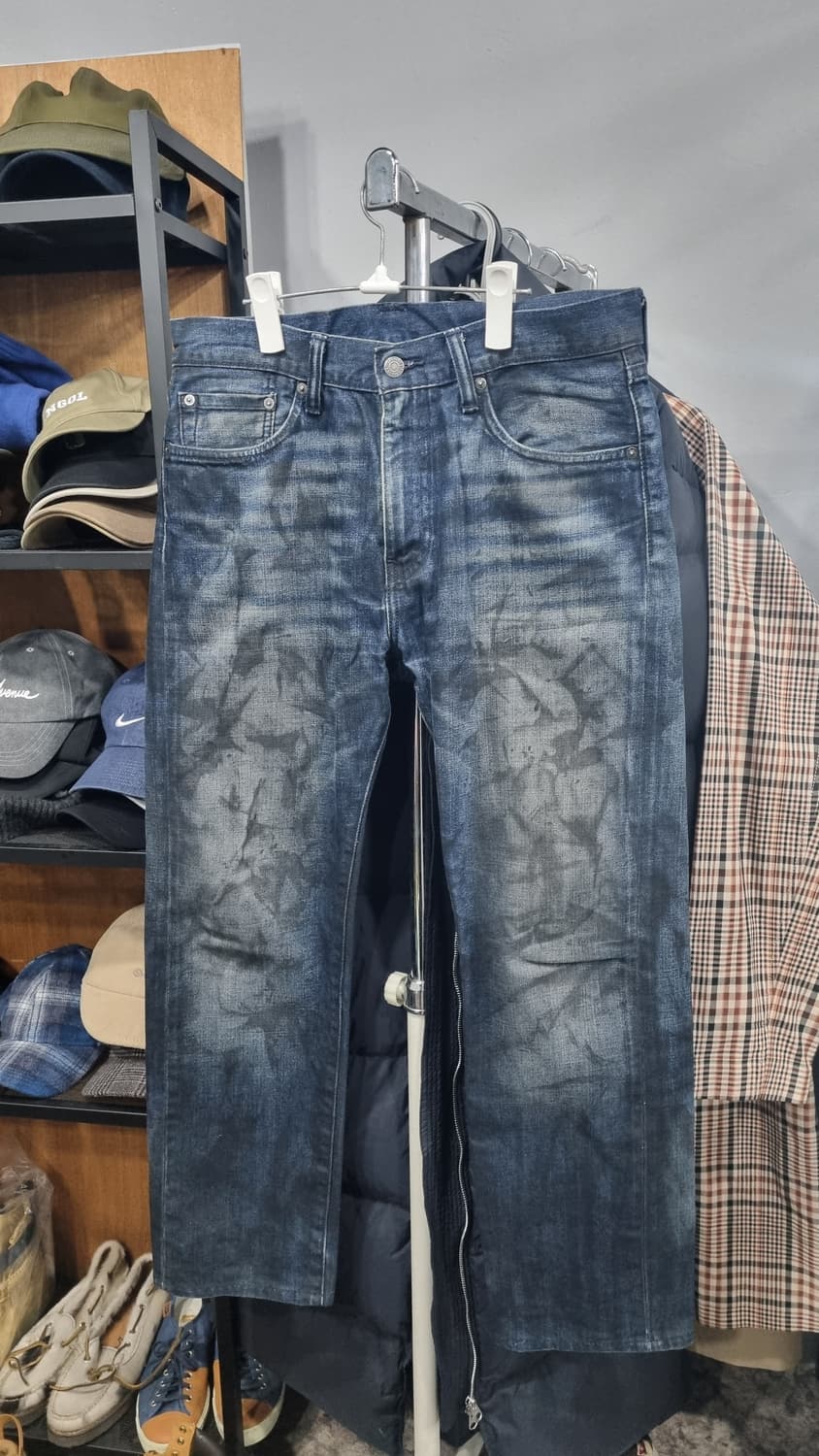 levis 505 레귤러핏 더티 워싱진 허리단면43(33) 기장101 상품이미지1