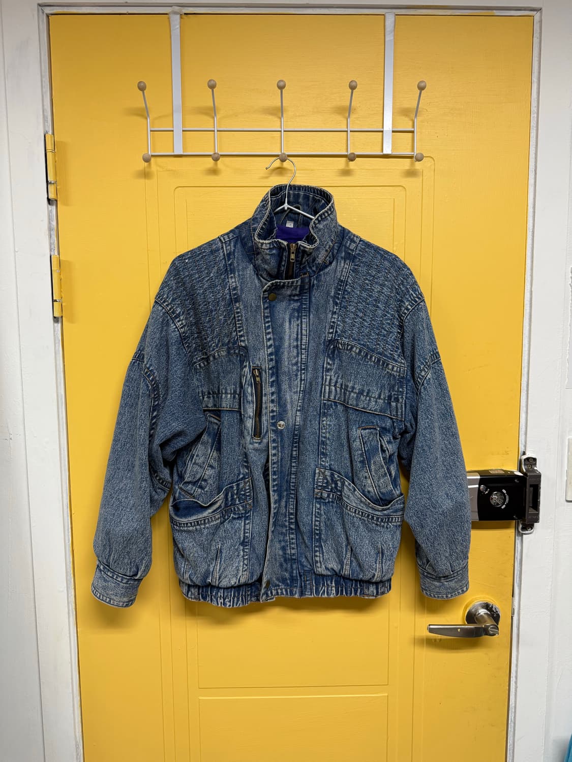 Usa denim bomber jacket 상품이미지3