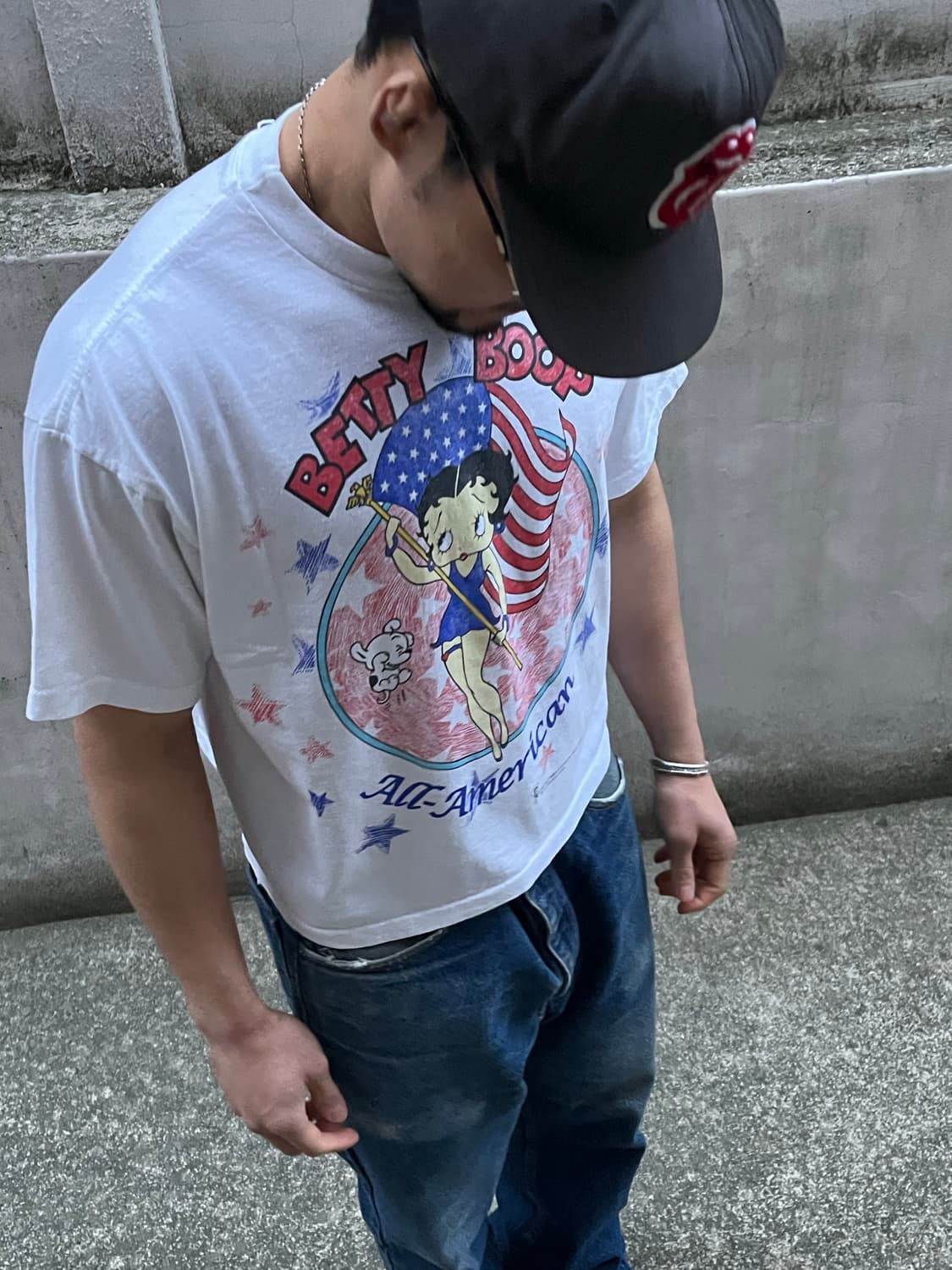 90s Betty Boop All American Crop T-shirt 상품이미지2