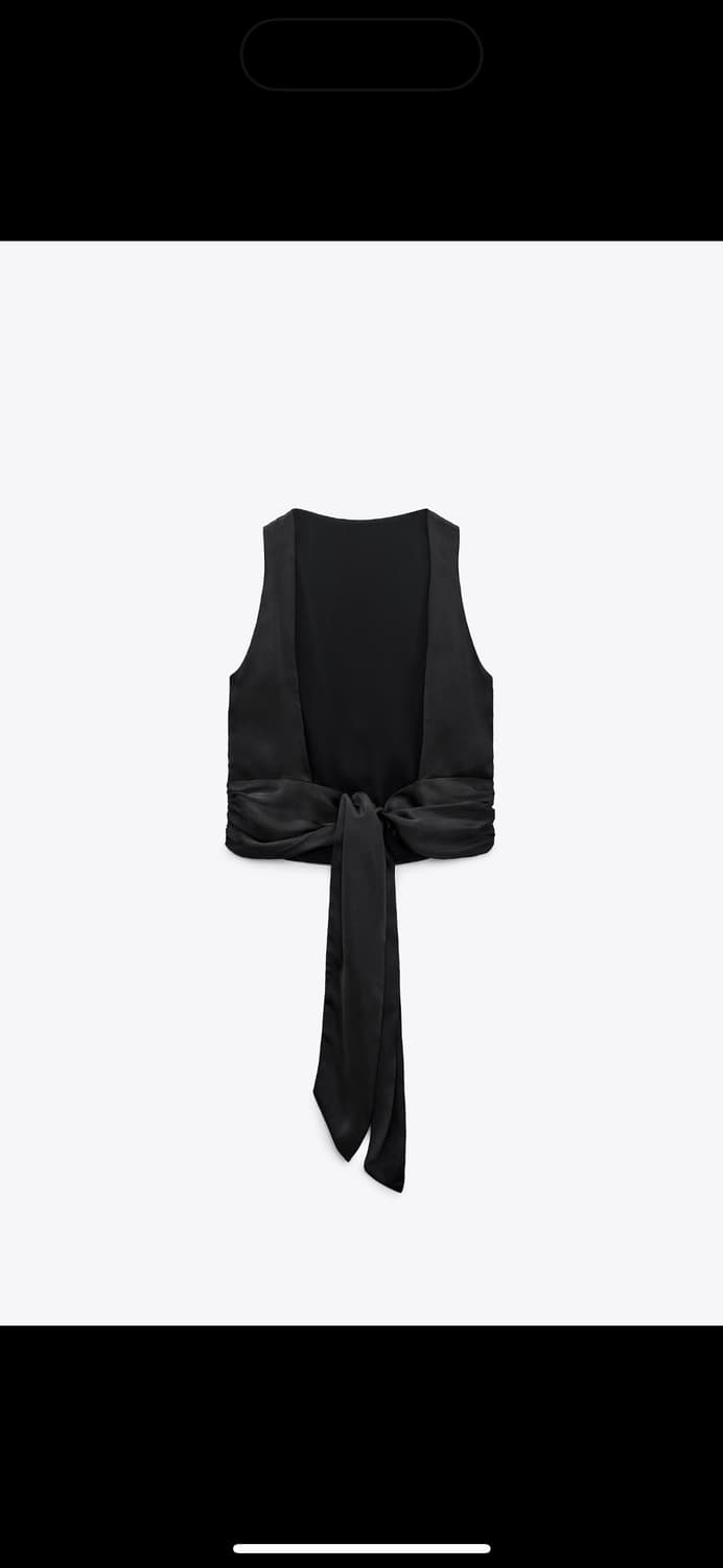 🖤 자라(Zara) 새틴 홀터넥탑 상품이미지5