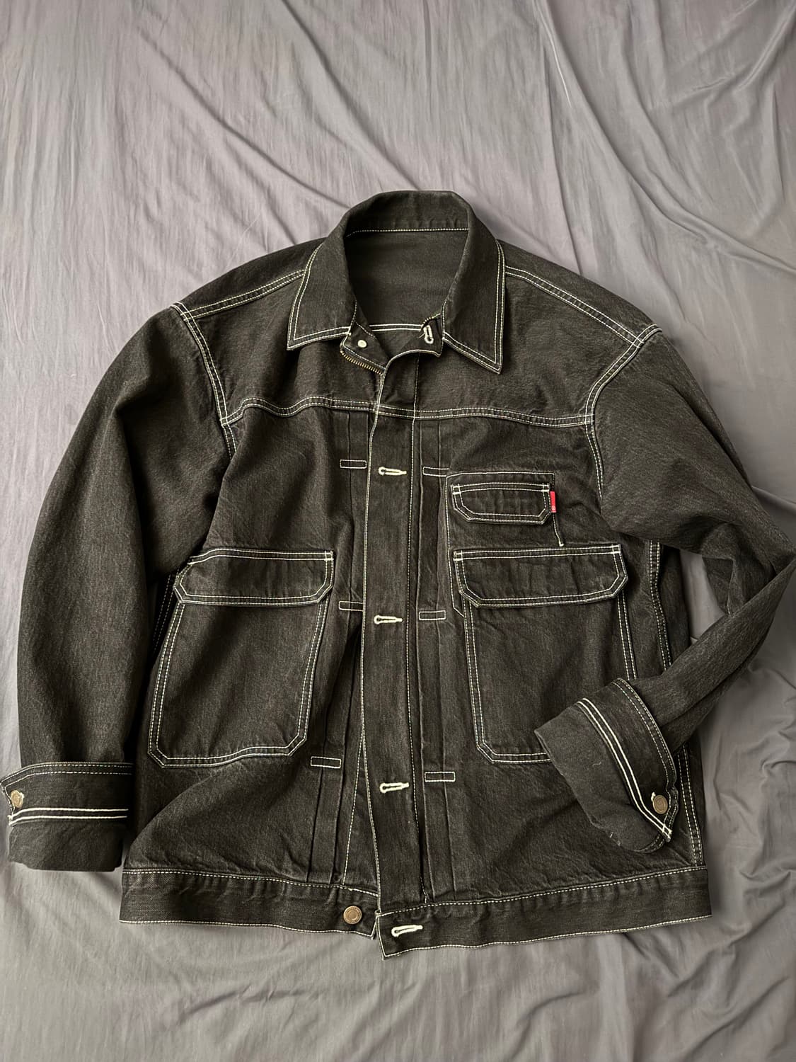 언더 커버 UNDER COVER 블랙 데님 오버 자켓 5001 상품이미지1