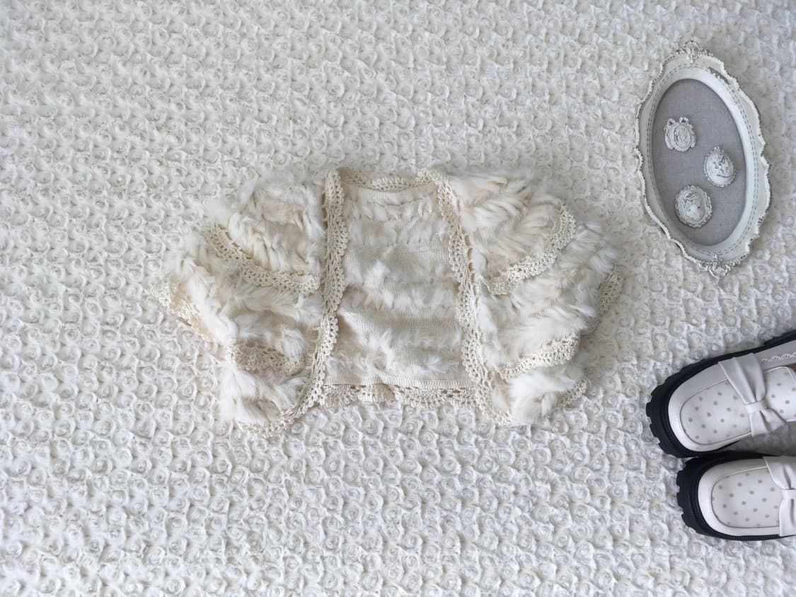 Set) bolero + sleeveless + muffler 상품이미지8