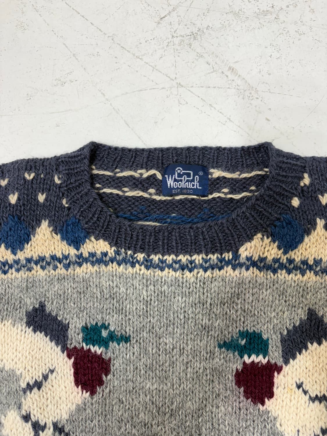 80‘s Wool rich Mallard Duck wool sweater 상품이미지5