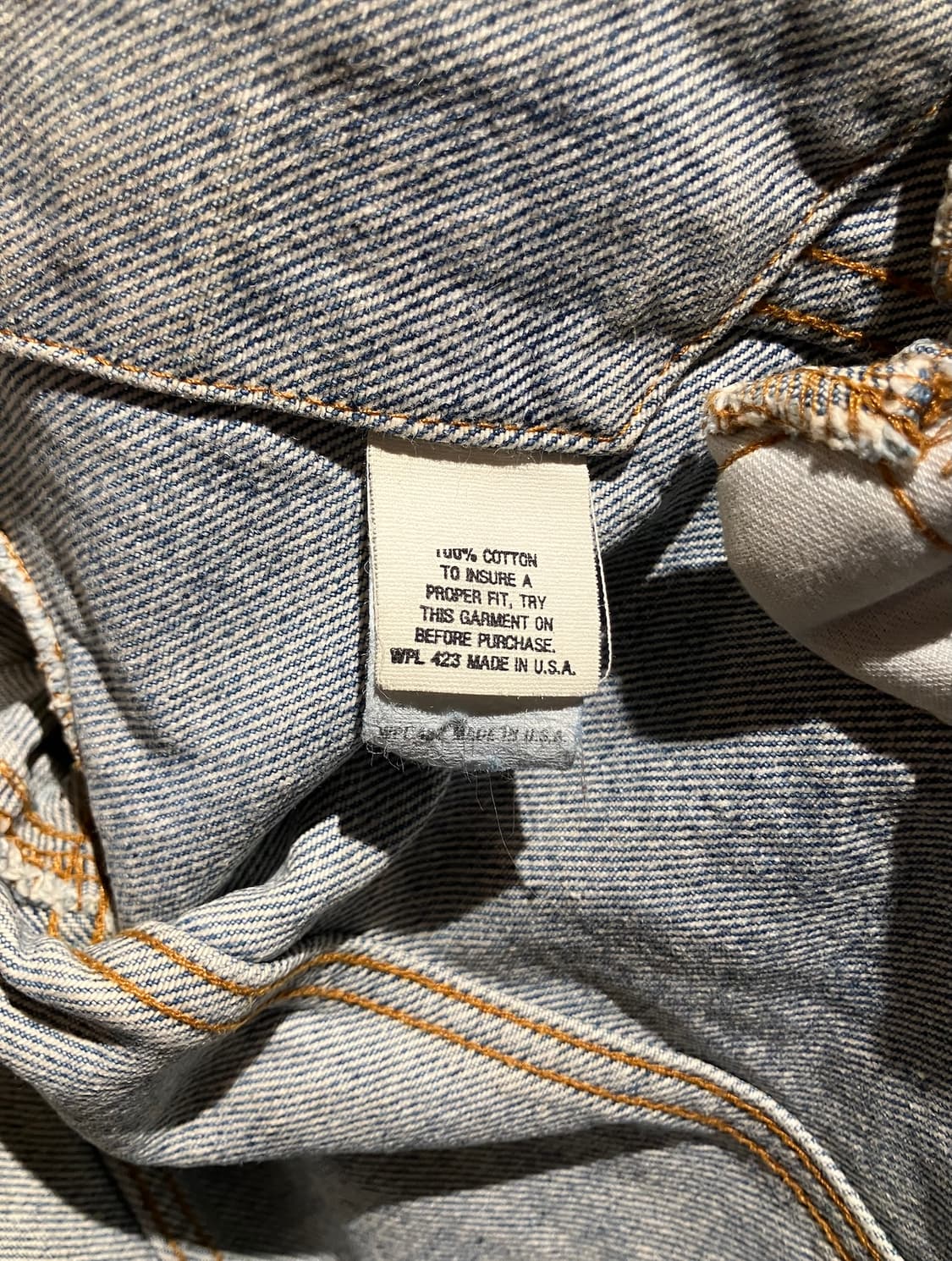 80s USA 빈티지 리바이스 3세대 데님 트러커 자켓 상품이미지9