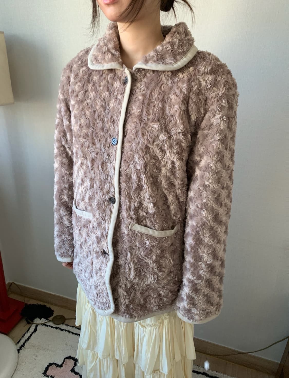 deep rose.. fur jacket 상품이미지3