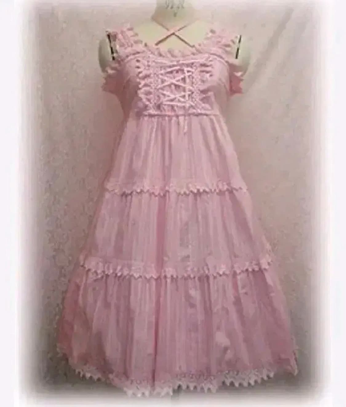 베이비더스타샤인 올드스쿨 핑크 jsk 로리타 상품이미지2