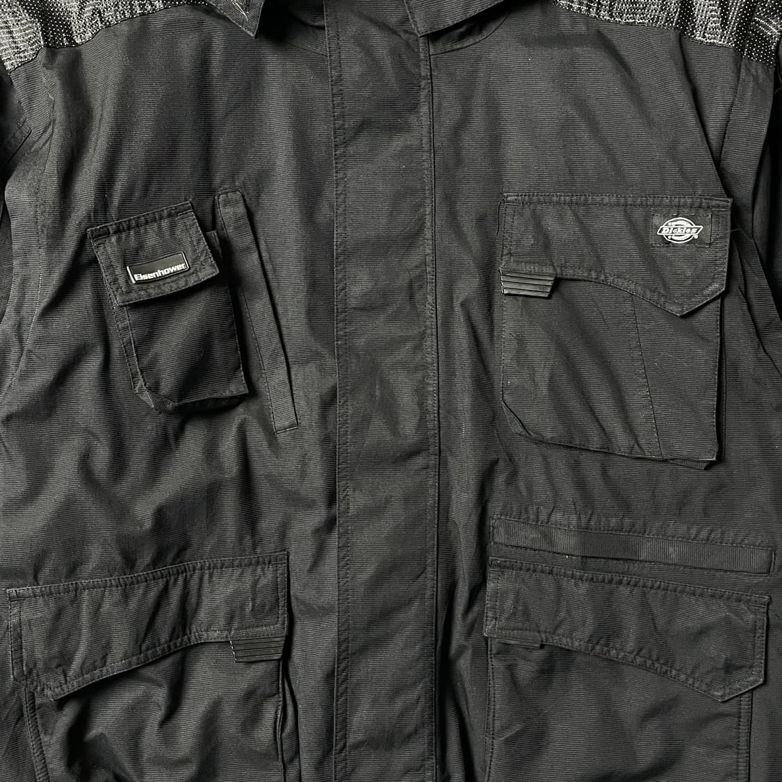 DICKIES 디키즈 블랙 후드 탈부착 베스트 워크 자켓 A00830 상품이미지3