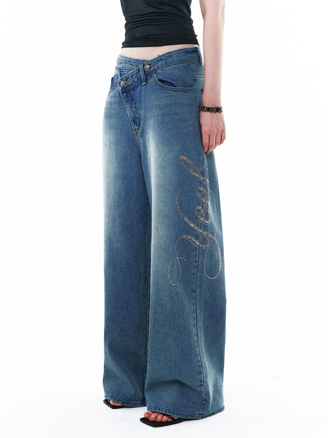 yeel side cubic denim pants 상품이미지1