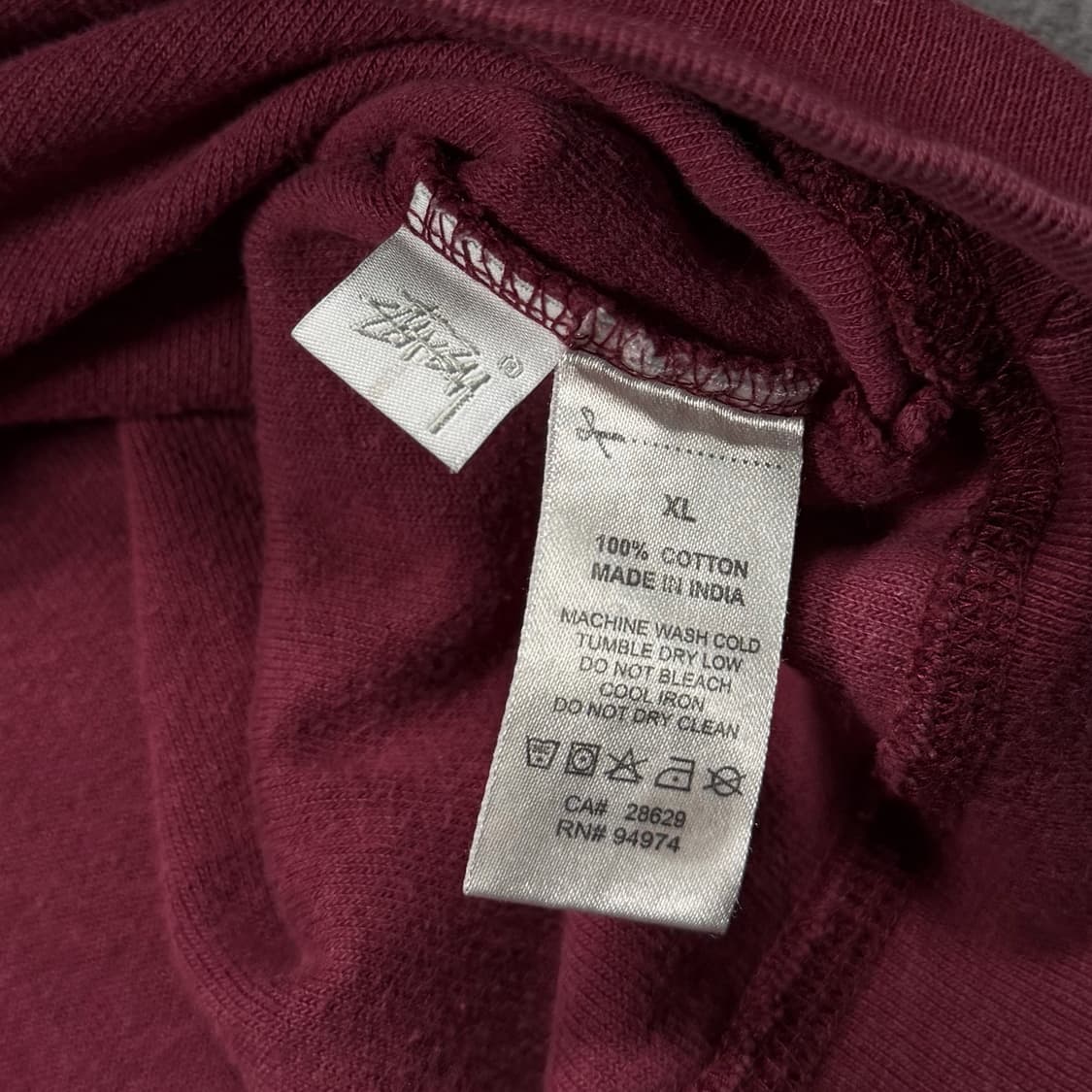 스투시 Paneled Ls Crew 레드 맨투맨 상품이미지4