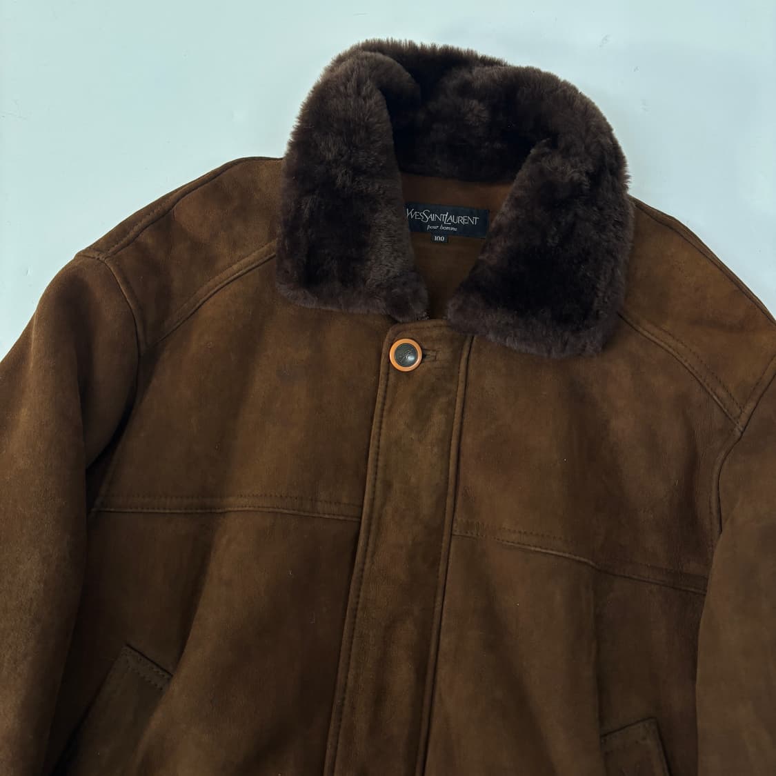 입생로랑 양피양모 스웨이드 무스탕 상품이미지2