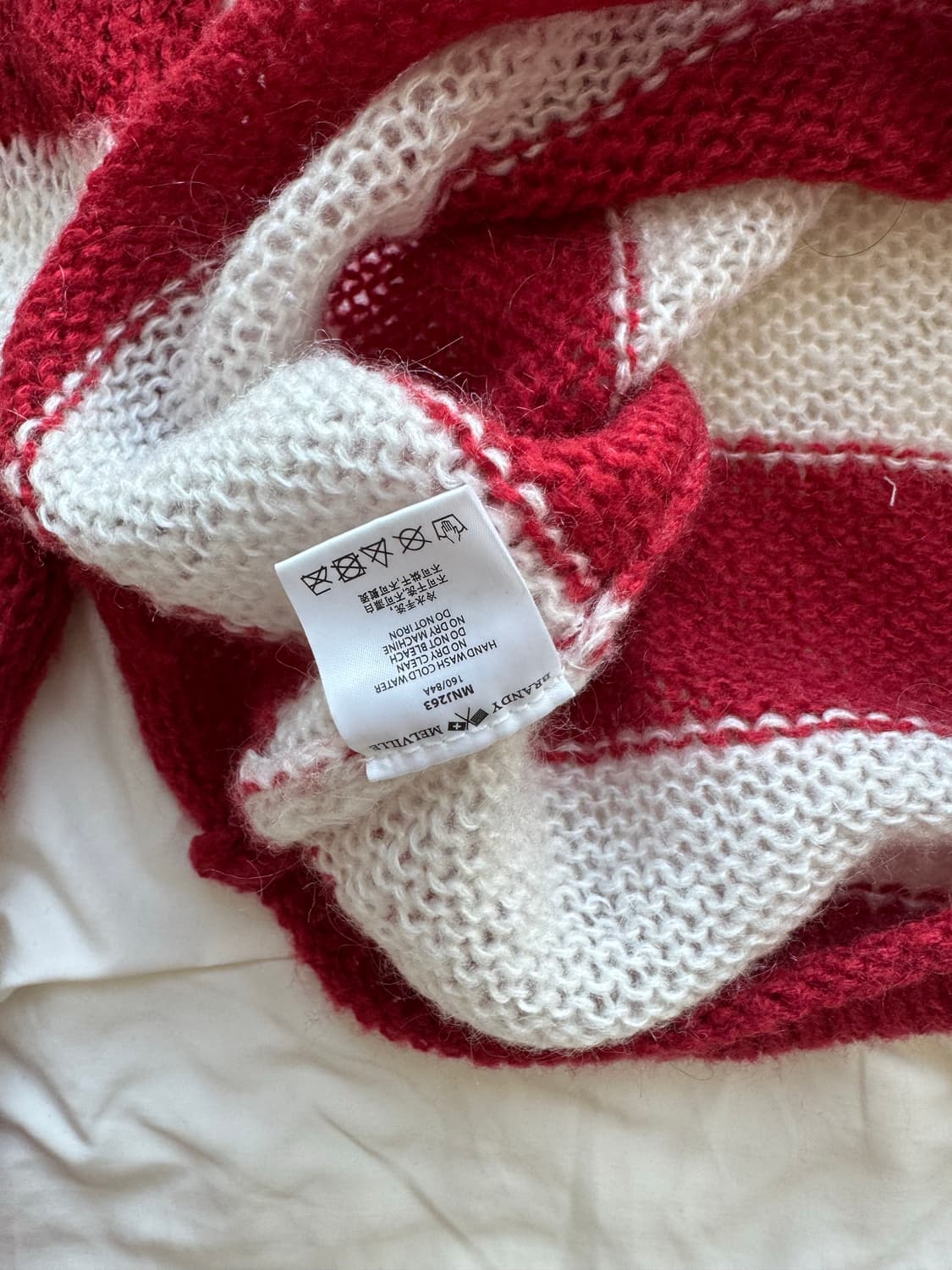 브랜디멜빌 모헤어 스트라이프 니트 상품이미지4