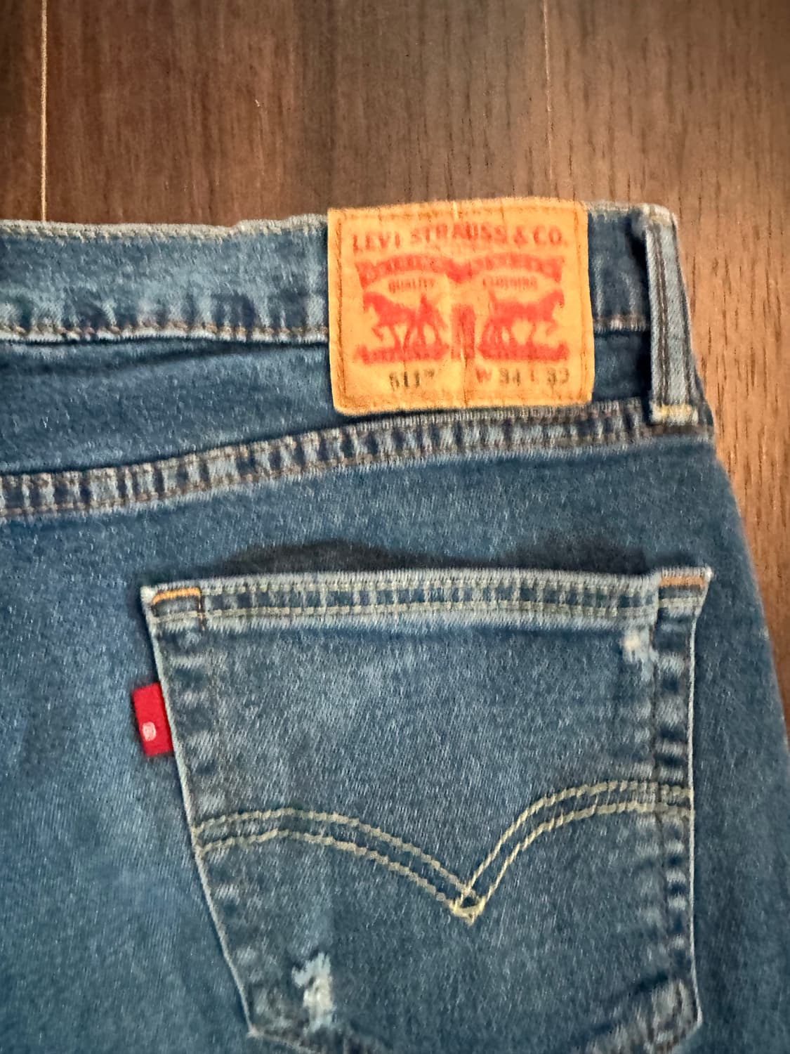 리바이스 511 34x32 커스텀진 블랭크탭 상품이미지3