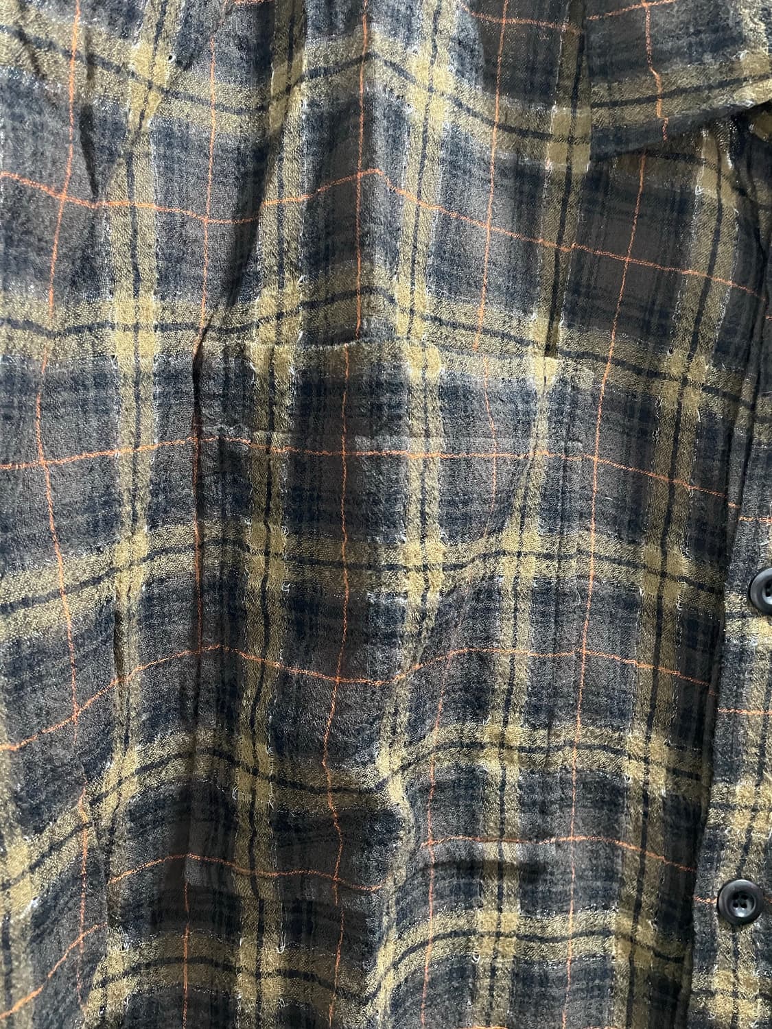 페이스커넥션/ 글리터링 브라운 체크 셔츠/ M 상품이미지4