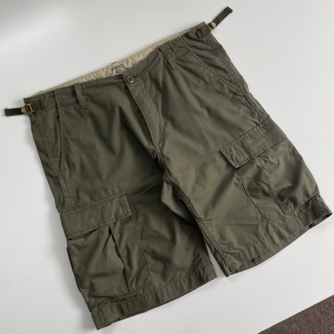 Carhartt 칼하트 카펜더 카키 카고 숏츠 상품이미지2