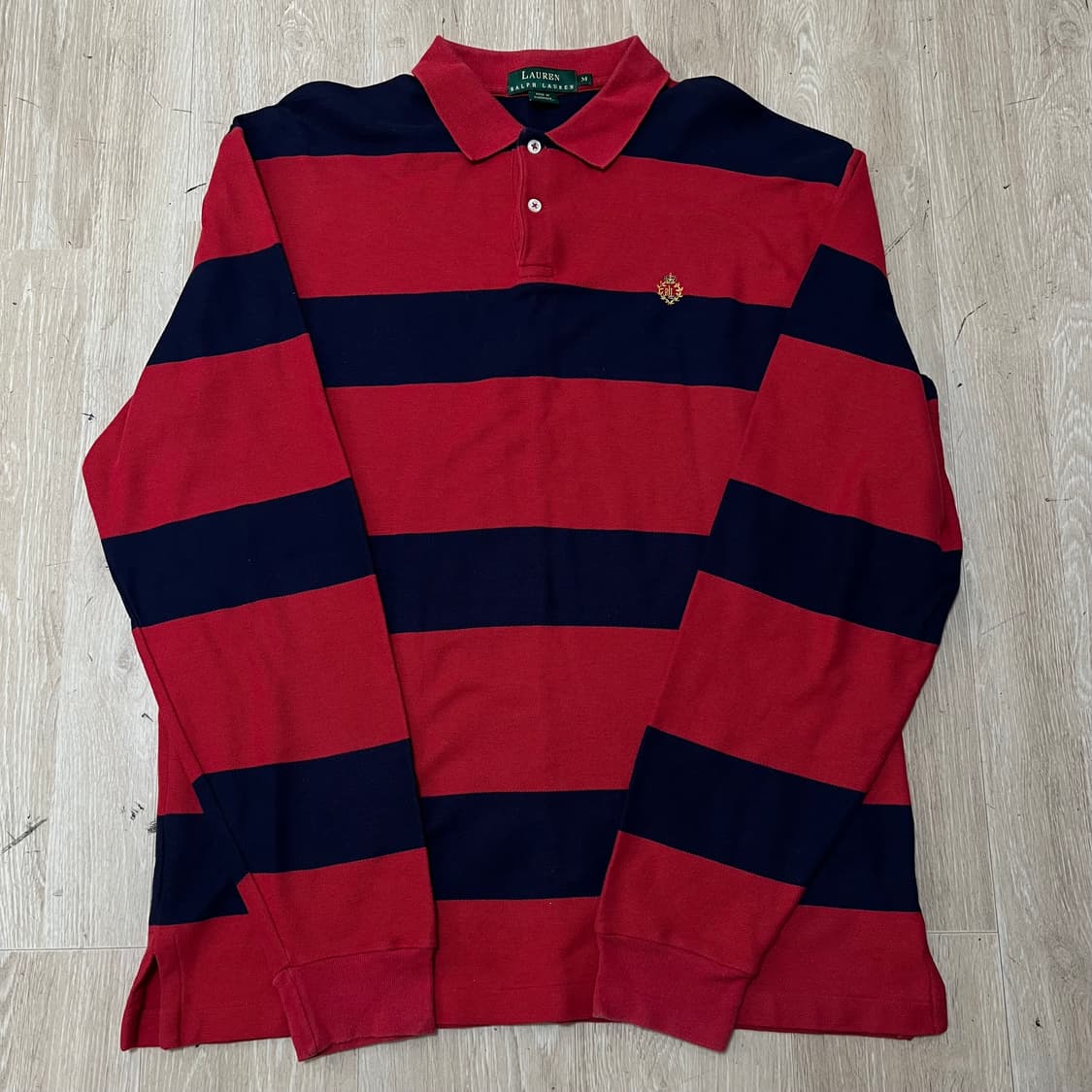 폴로 로렌 랄프로렌 스트라이프 긴팔 카라티 M/95 상품이미지1