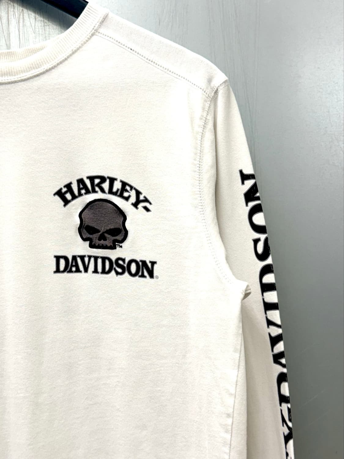 Harley Davidson 할리데이비슨 화이트 색상 윌리 G스컬 롱슬리 상품이미지3