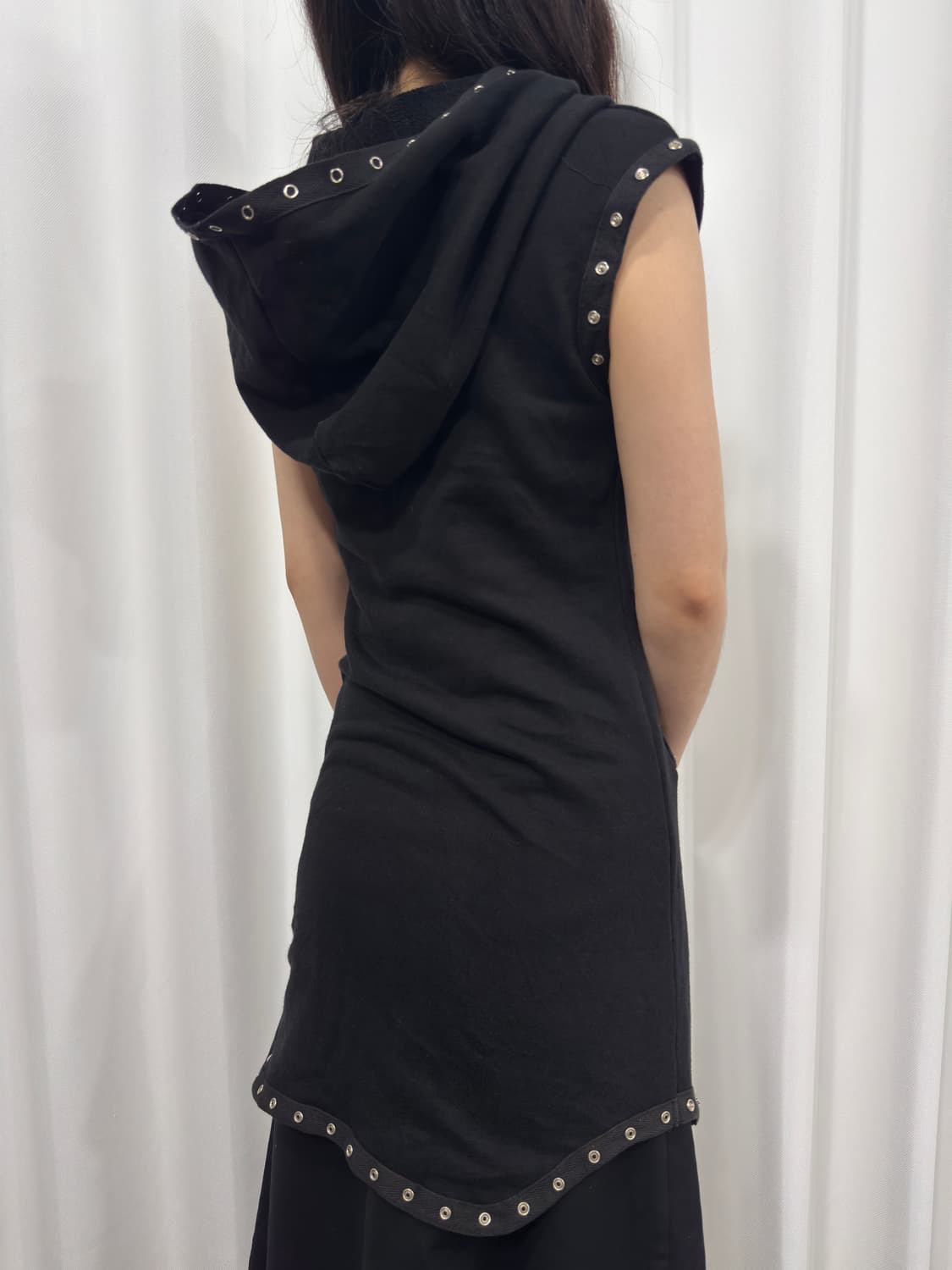 stud detail hood vest 상품이미지5