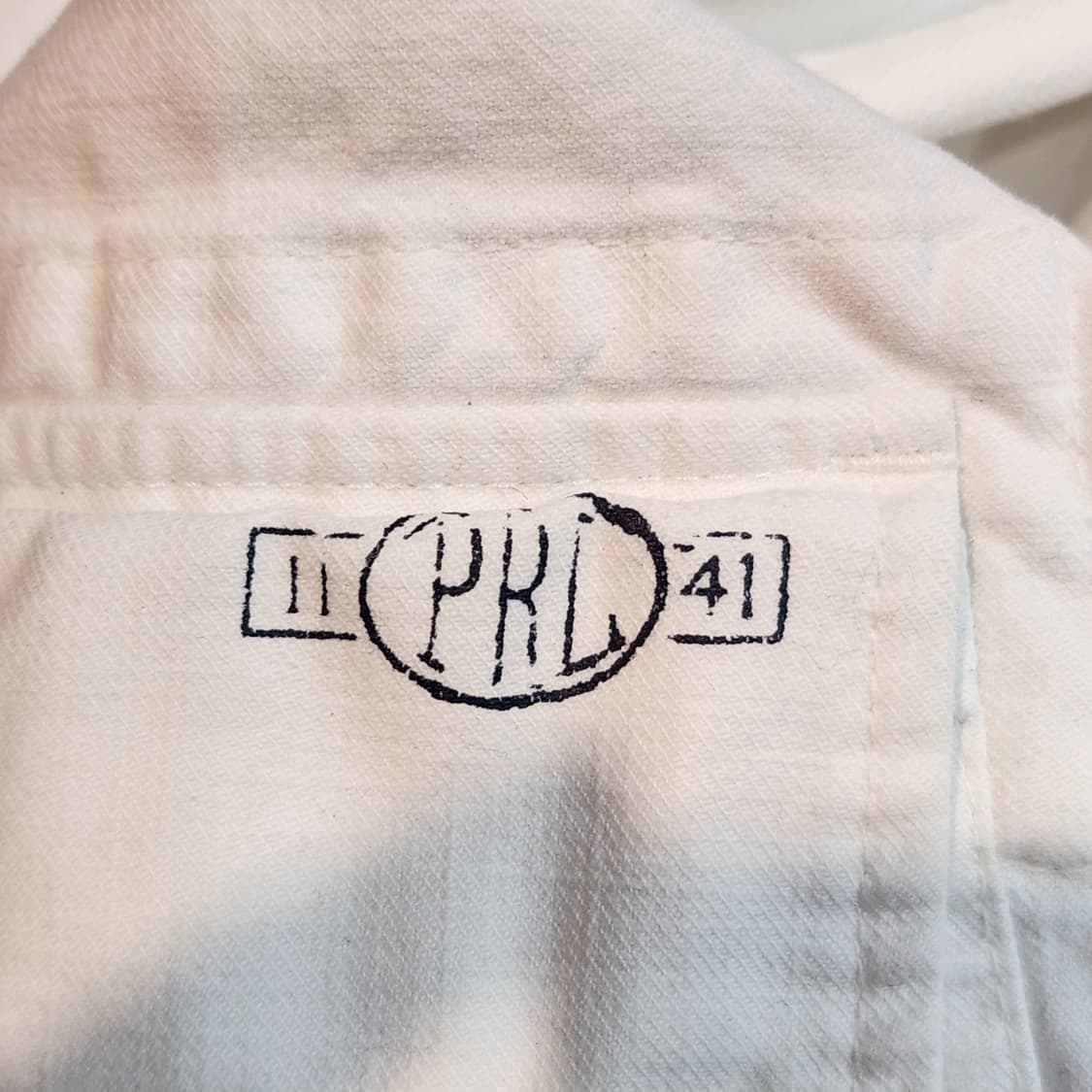 폴로 랄프로렌 화이트 캔버스 워크자켓 (M) 상품이미지3