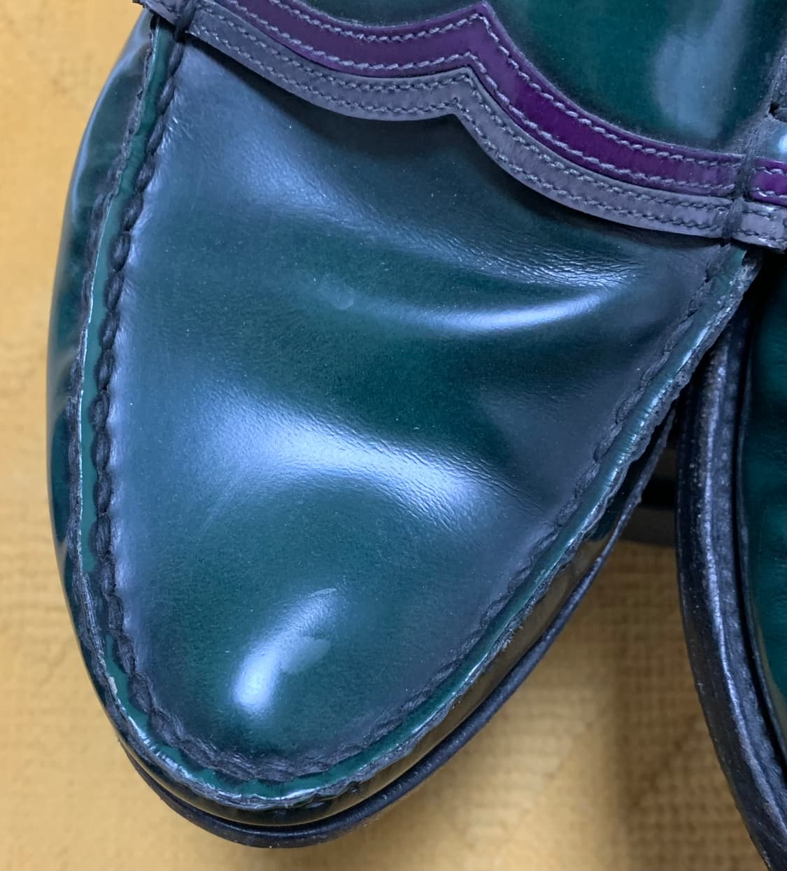 프라다 페니로퍼 그린 8사이즈 상품이미지2