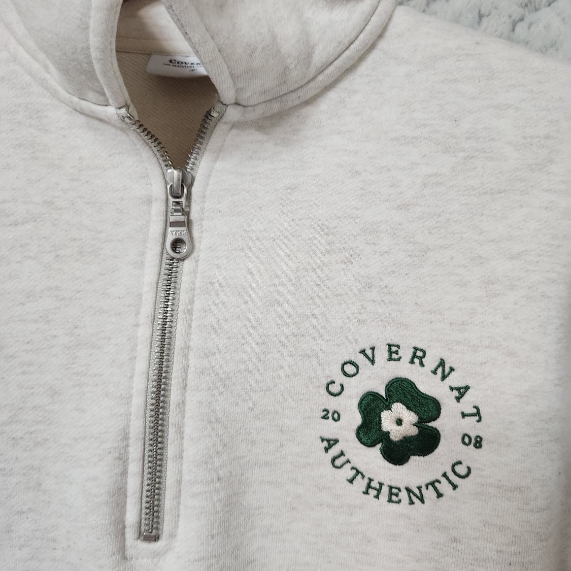 H629 [M] 커버낫 반집업 맨투맨 티셔츠 상품이미지2