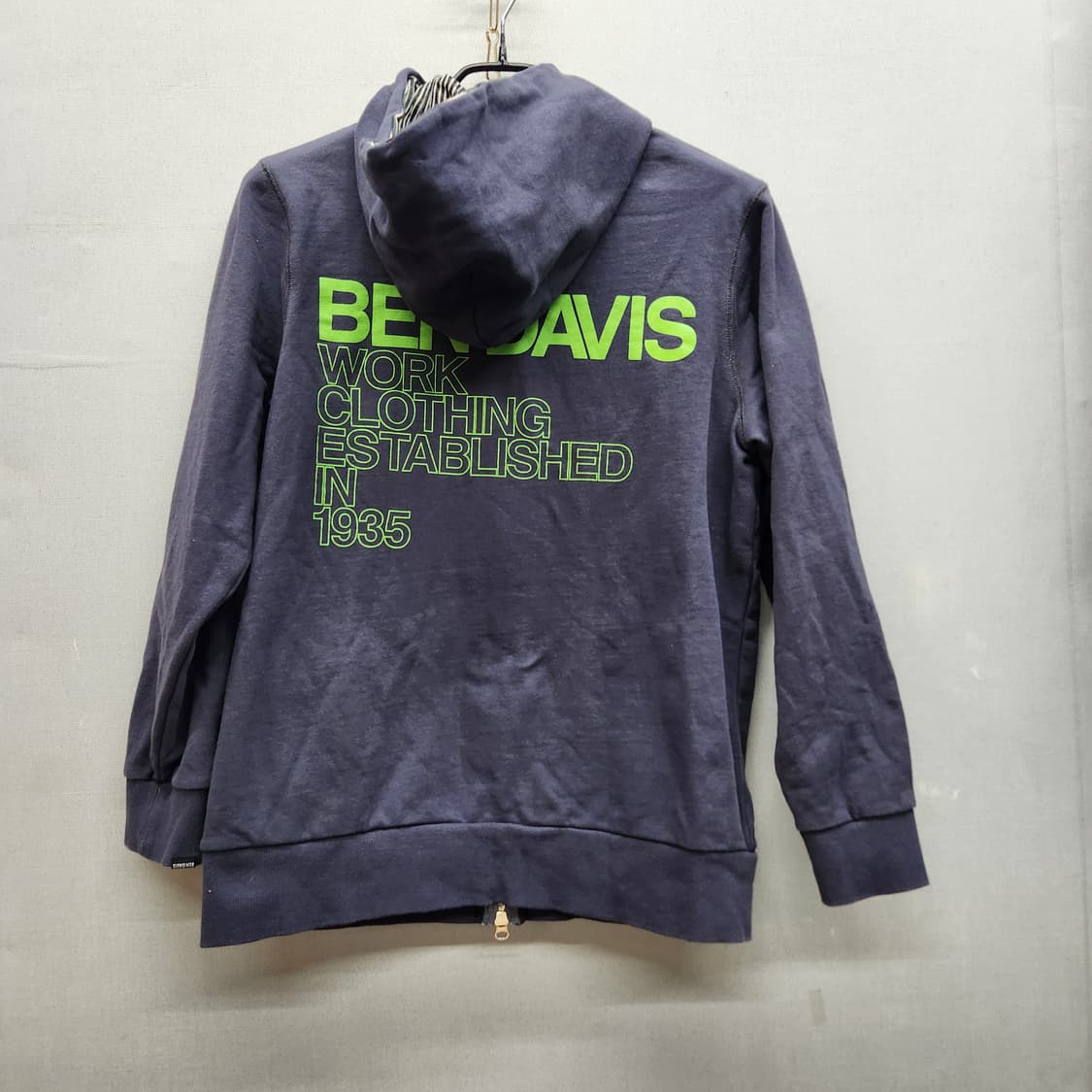 벤데이비스 백로고 풀집업빈티지 투웨이 후드집업 M 상품이미지3