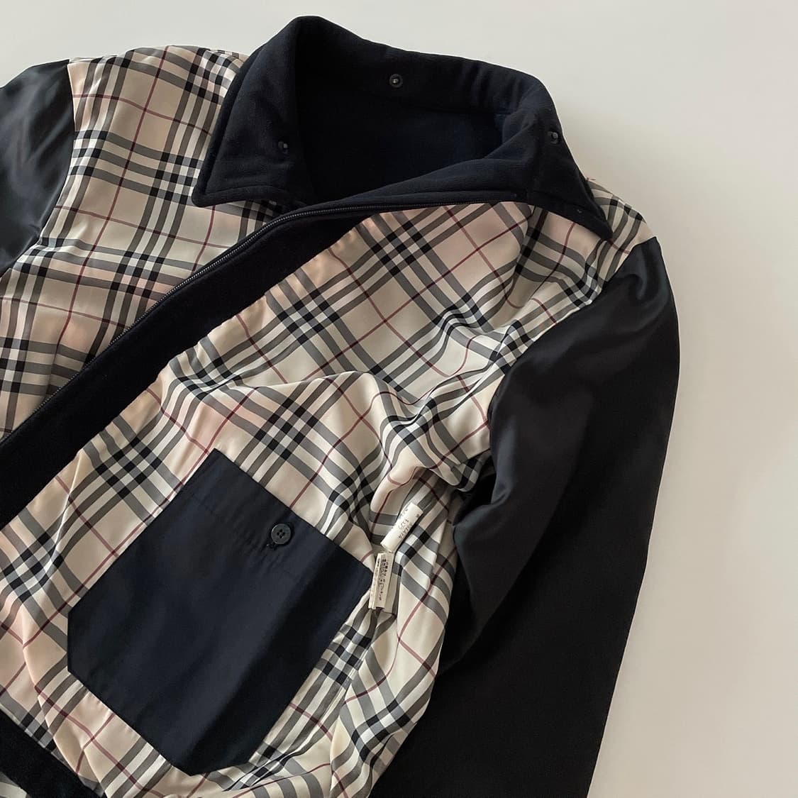 (BURBERRY)버버리 블랙 리비시블 후리스자켓 상품이미지6
