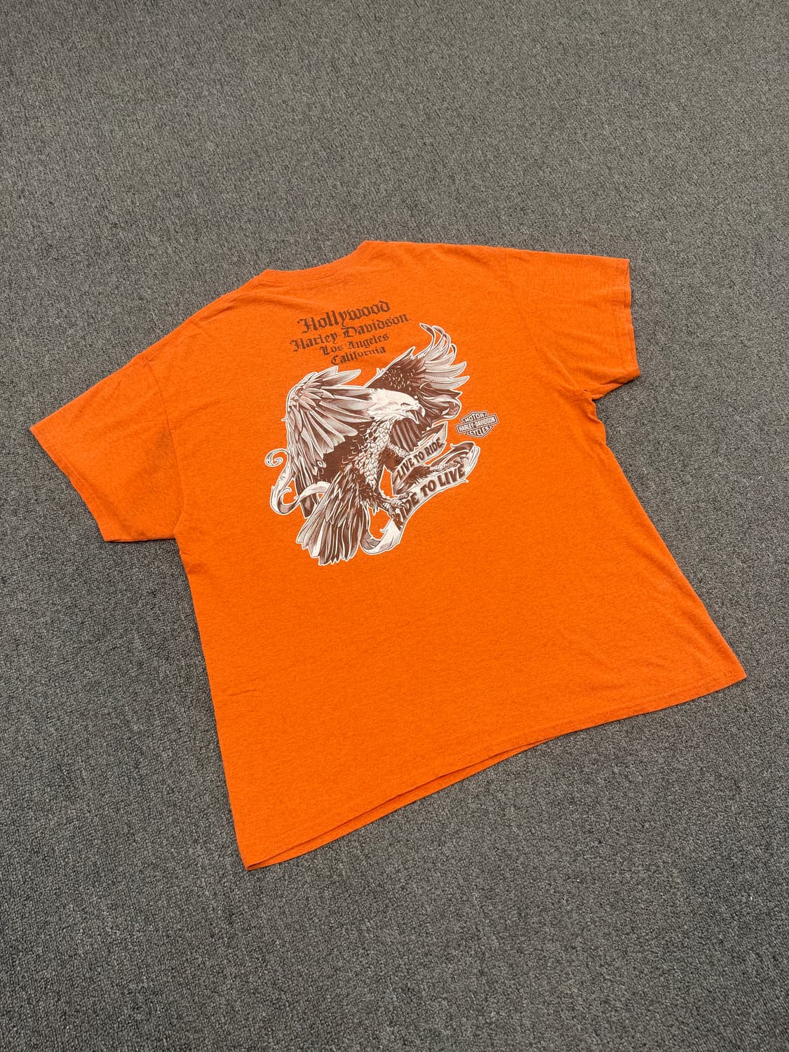 XL) 할리데이비슨 빈티지 이글 프린팅 반팔 티셔츠 상품이미지6
