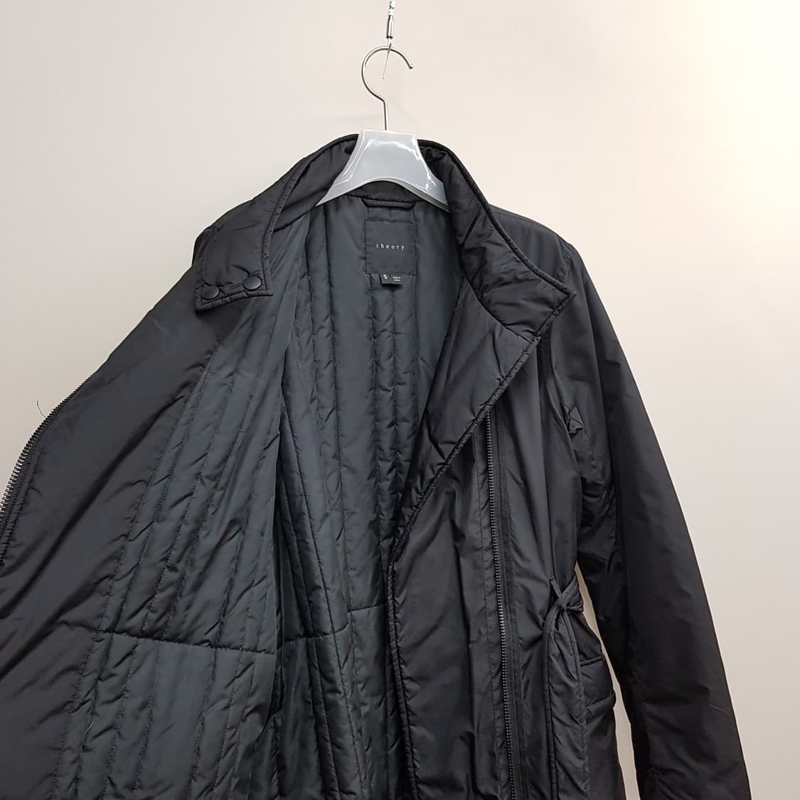 띠어리 theory 하이넥 벨티드 롱 패딩 코트 M사이즈 상품이미지6