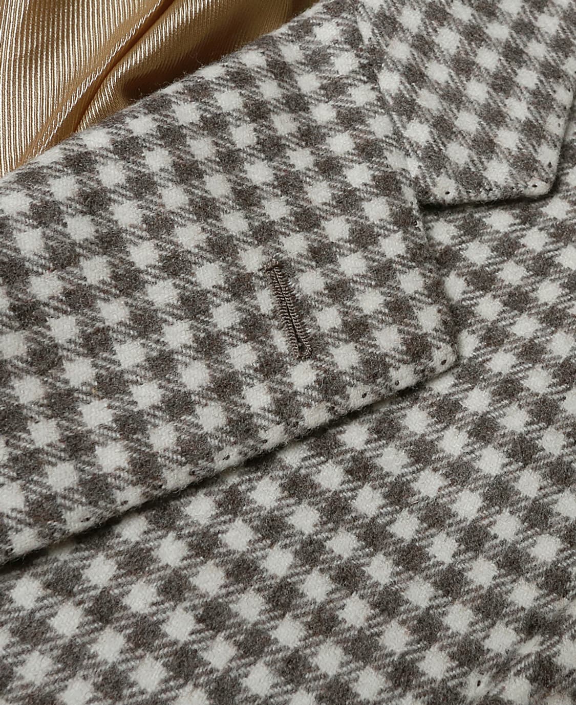 체사레 아톨리니 [Cesare Attolini] 울 캐시미어 체크 자켓 상품이미지4