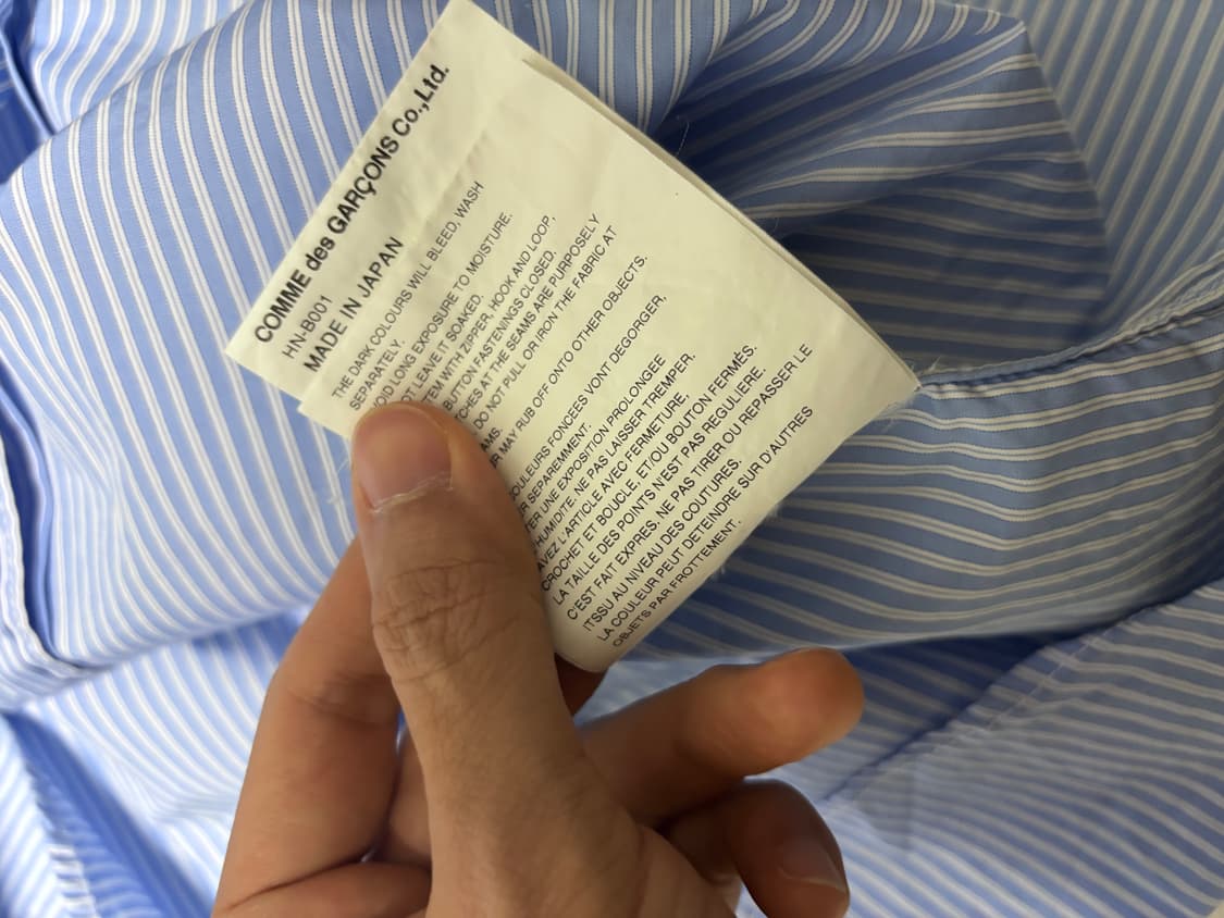 꼼데가르송 옴므 믹스셔츠 M 상품이미지5