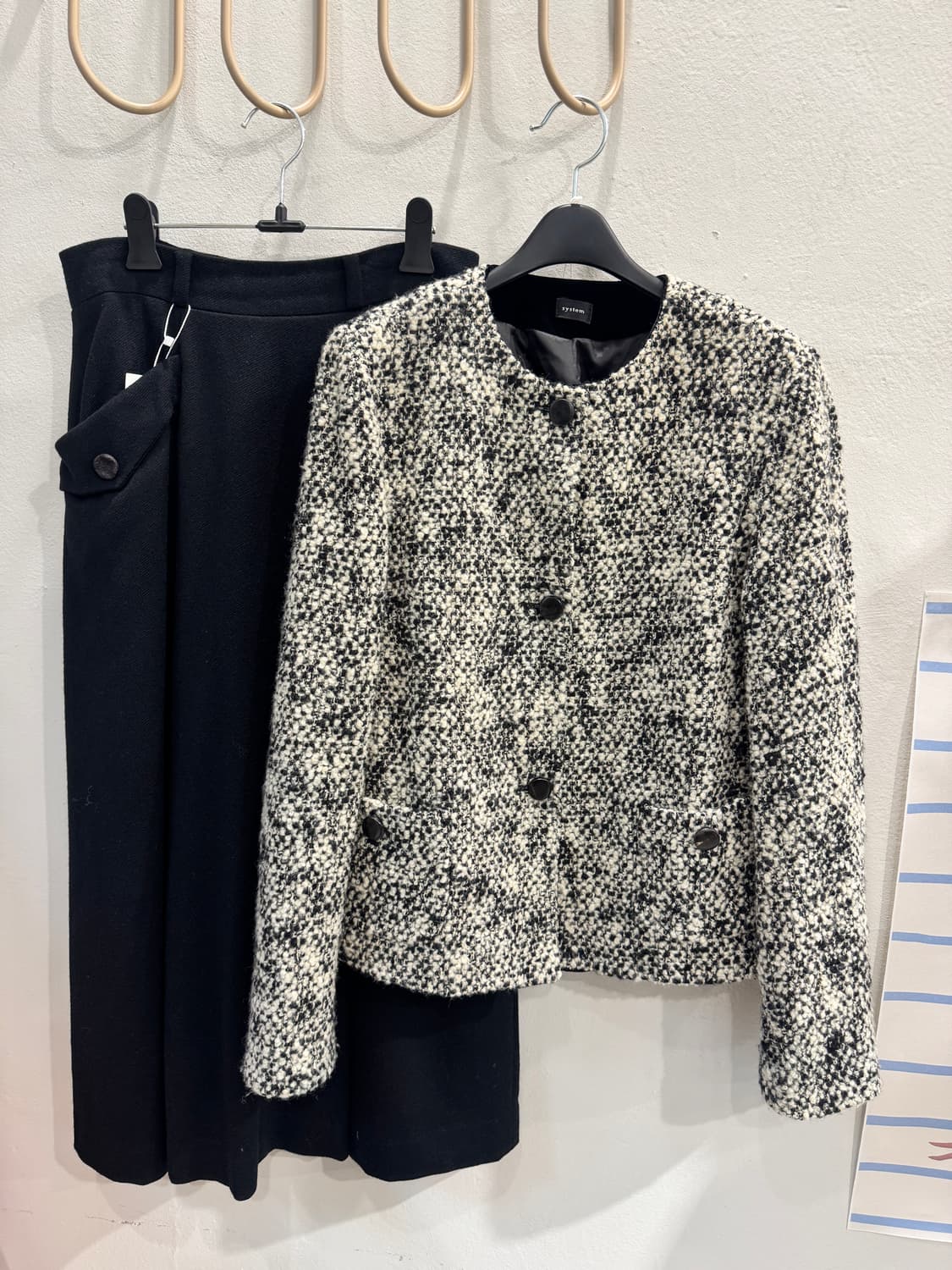 System 울100% 트위드 자켓 상품이미지1