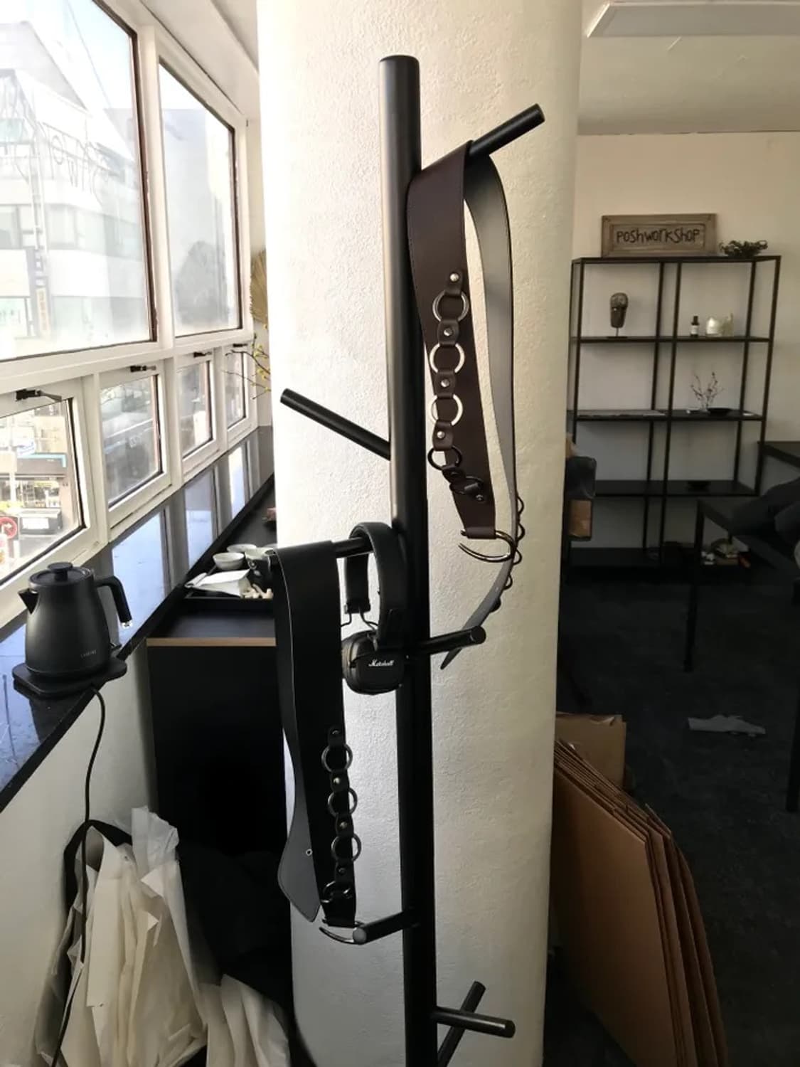 [새상품] 타임라인서울 와이드 웨스턴 후크 벨트 / 블랙 상품이미지5